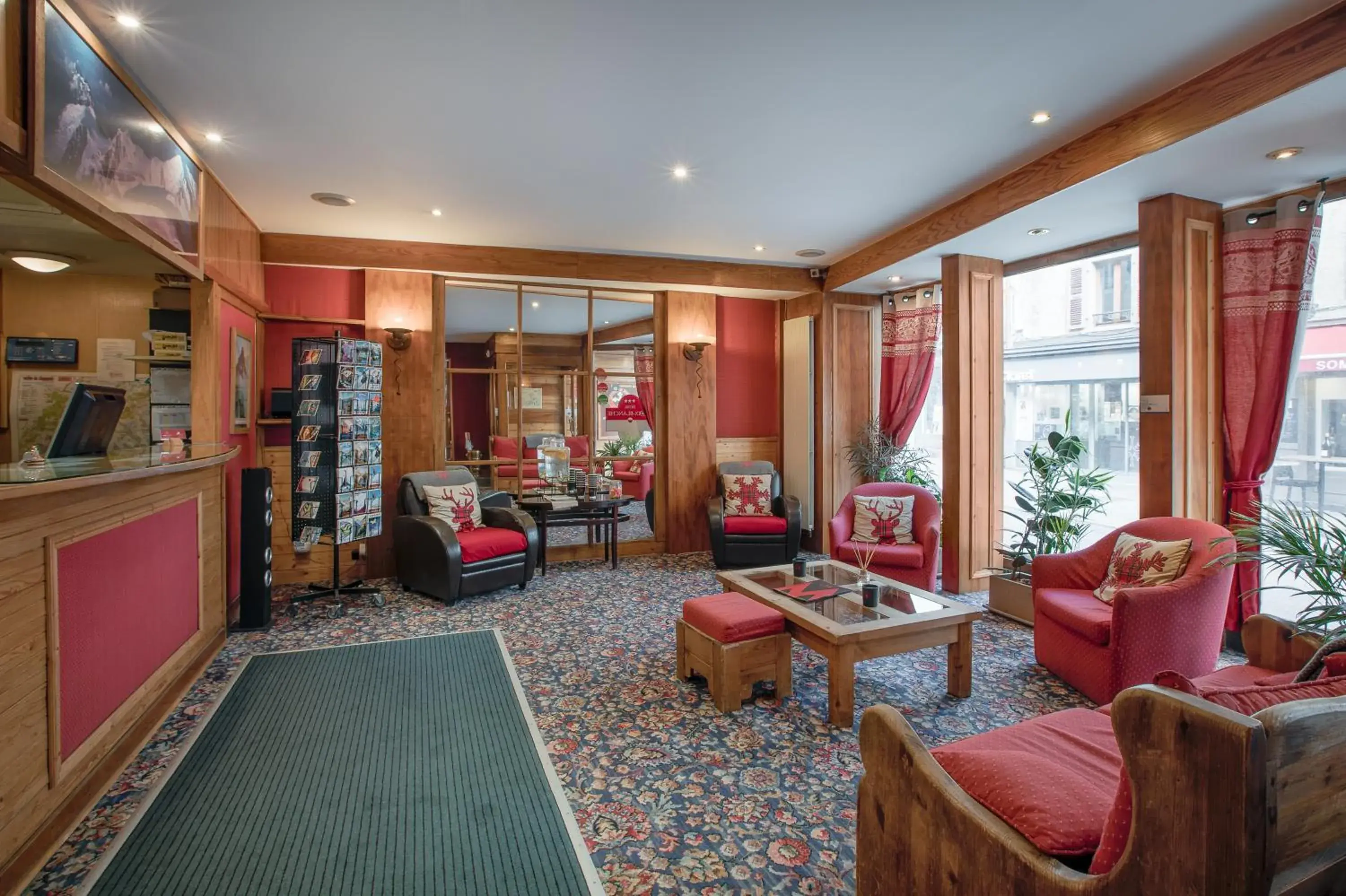 Lobby or reception in La Croix Blanche Lobby or reception in La Croix Blanche