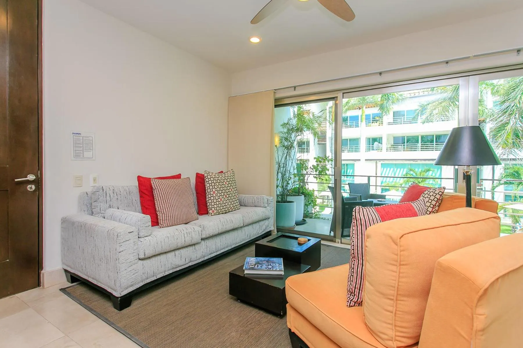 Living room in 3-Level Condo with a Private Balcony & Rooftop Lounge