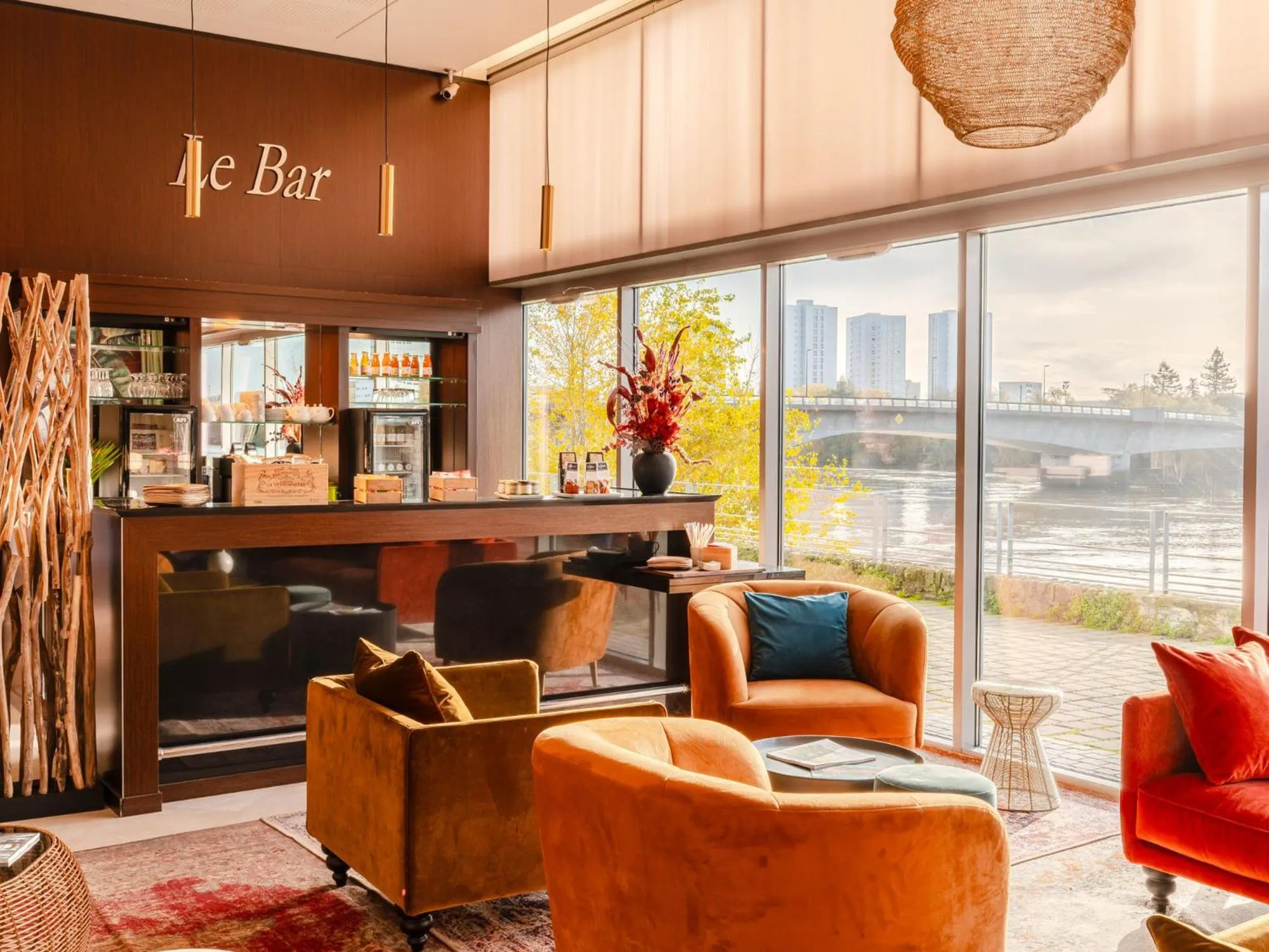 Lounge or bar in Residhome Nantes Berges De La Loire