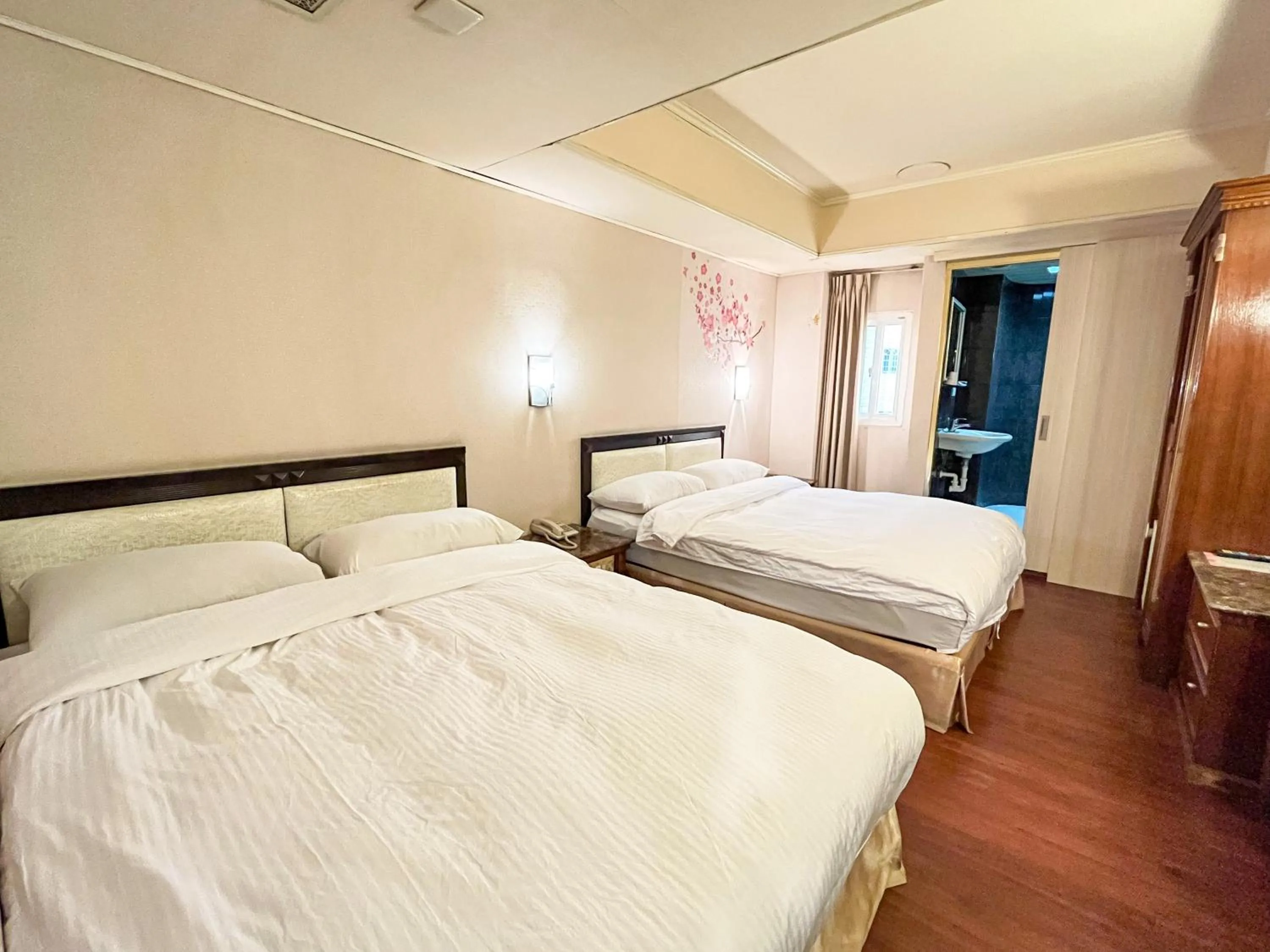 Bed in Spring Art Hotel