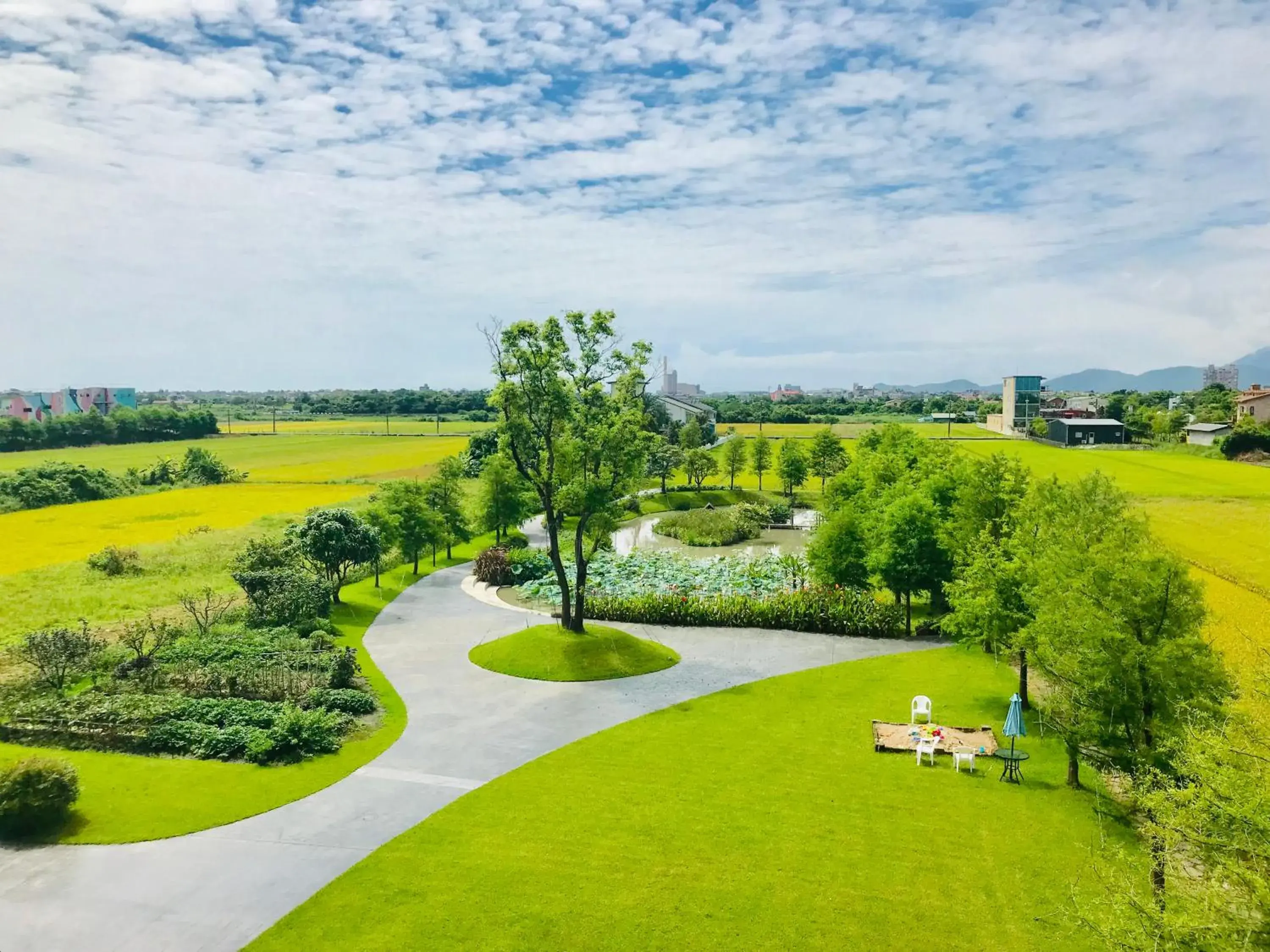 Garden view in Green Resort Garden view in Green Resort