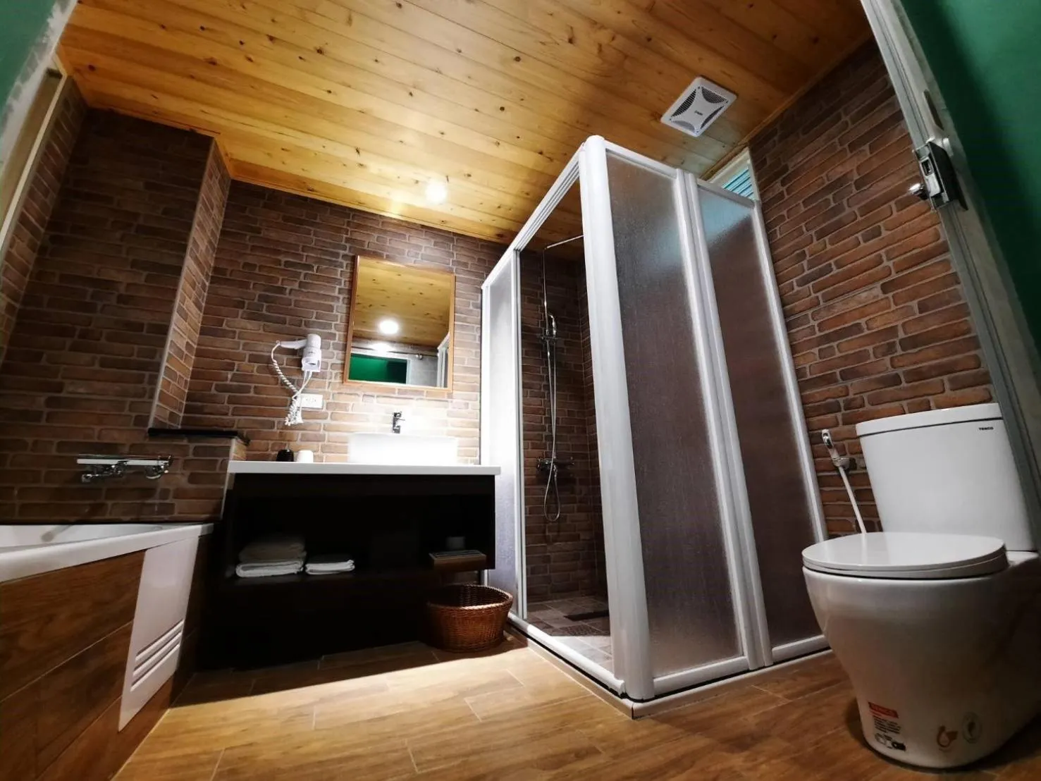 Shower in Green Resort