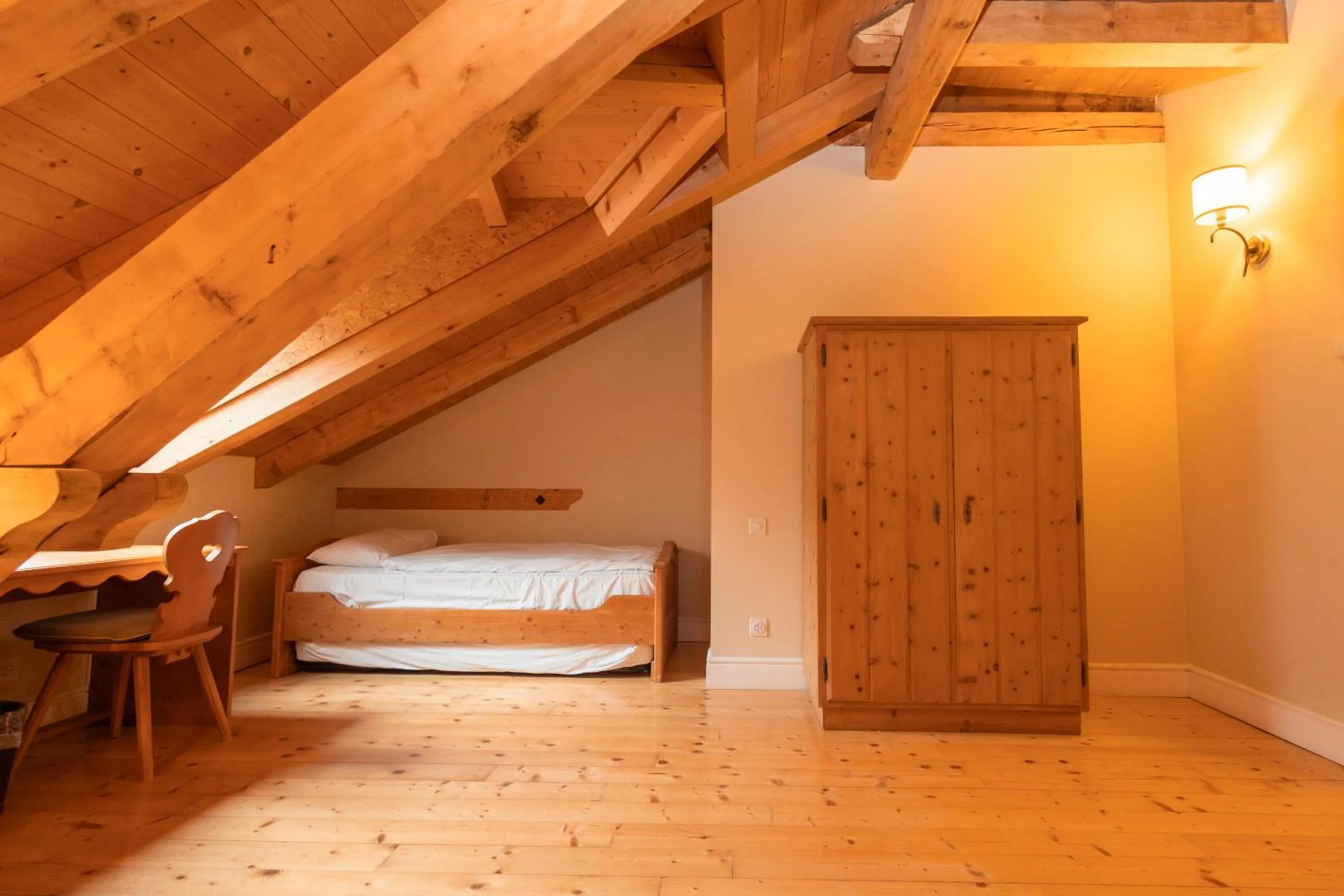 Bed in Hotel Bernina 1865 by Kleos Group Collection