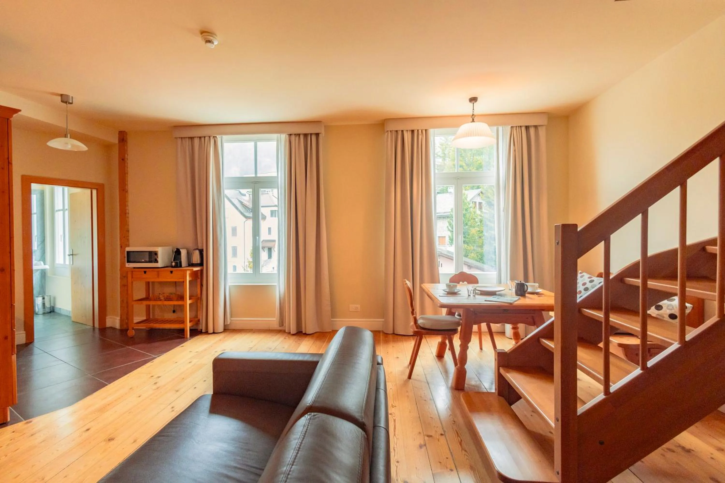 Living room in Hotel Bernina 1865 by Kleos Group Collection