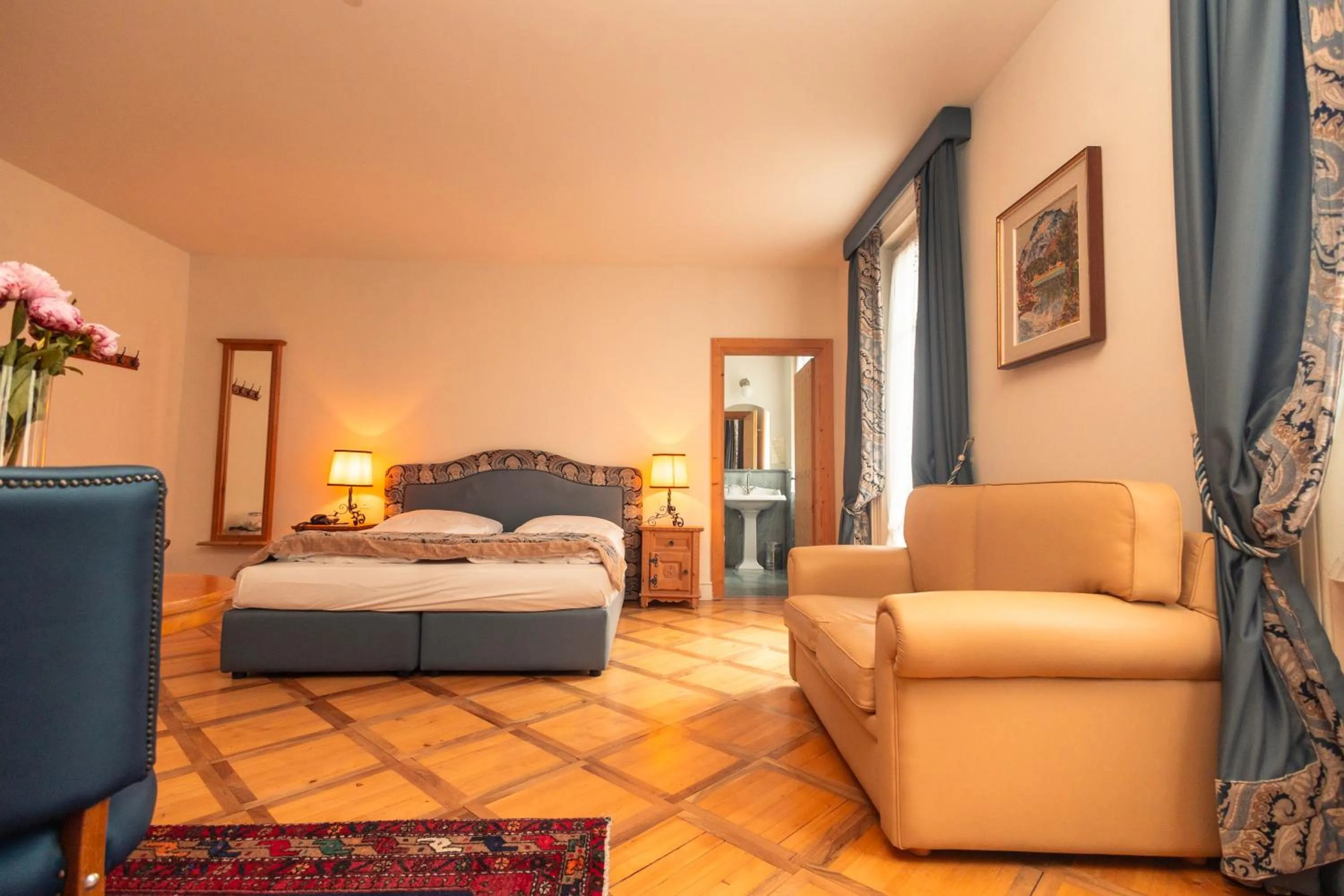 Bed in Hotel Bernina 1865 by Kleos Group Collection