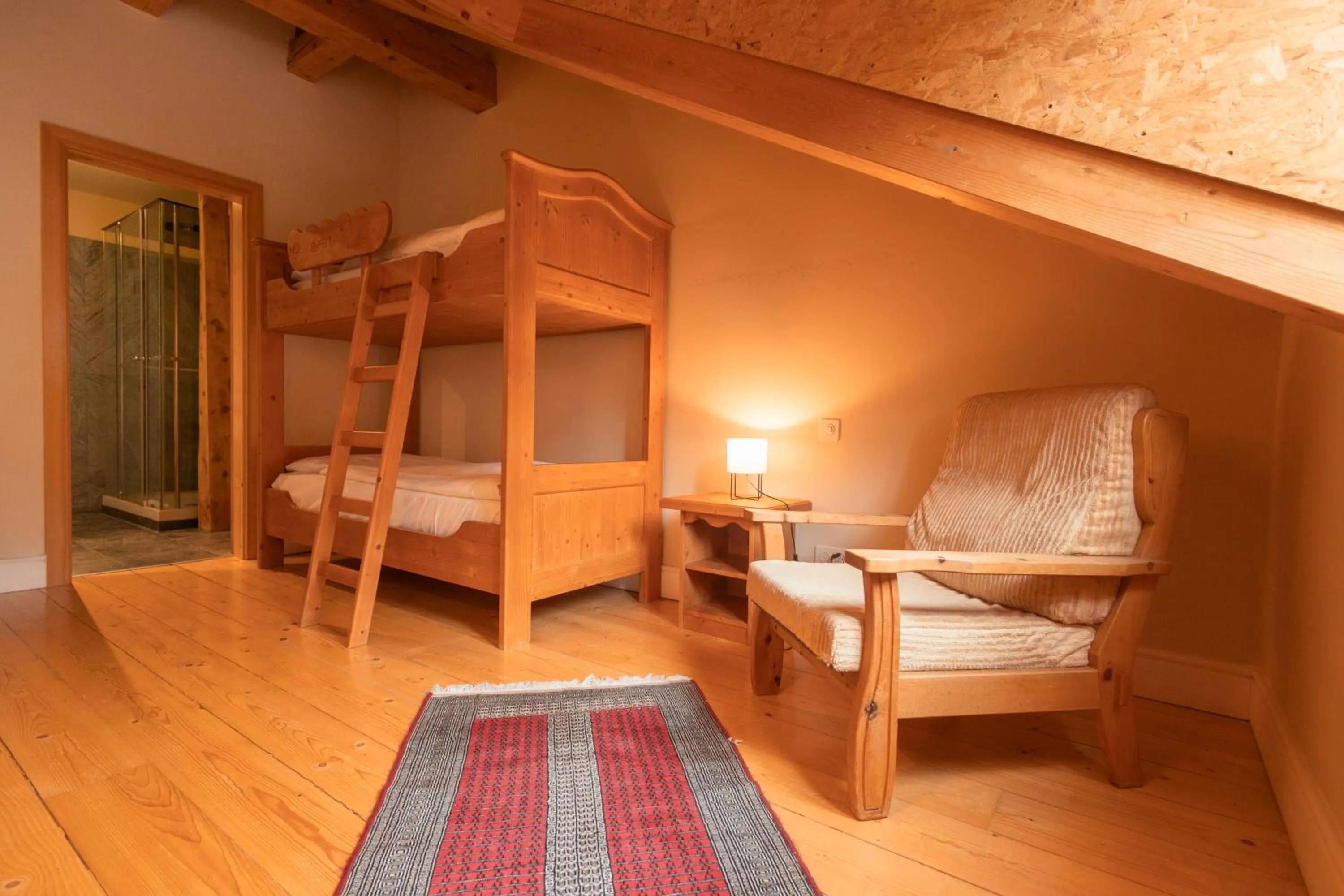 Bed in Hotel Bernina 1865 by Kleos Group Collection