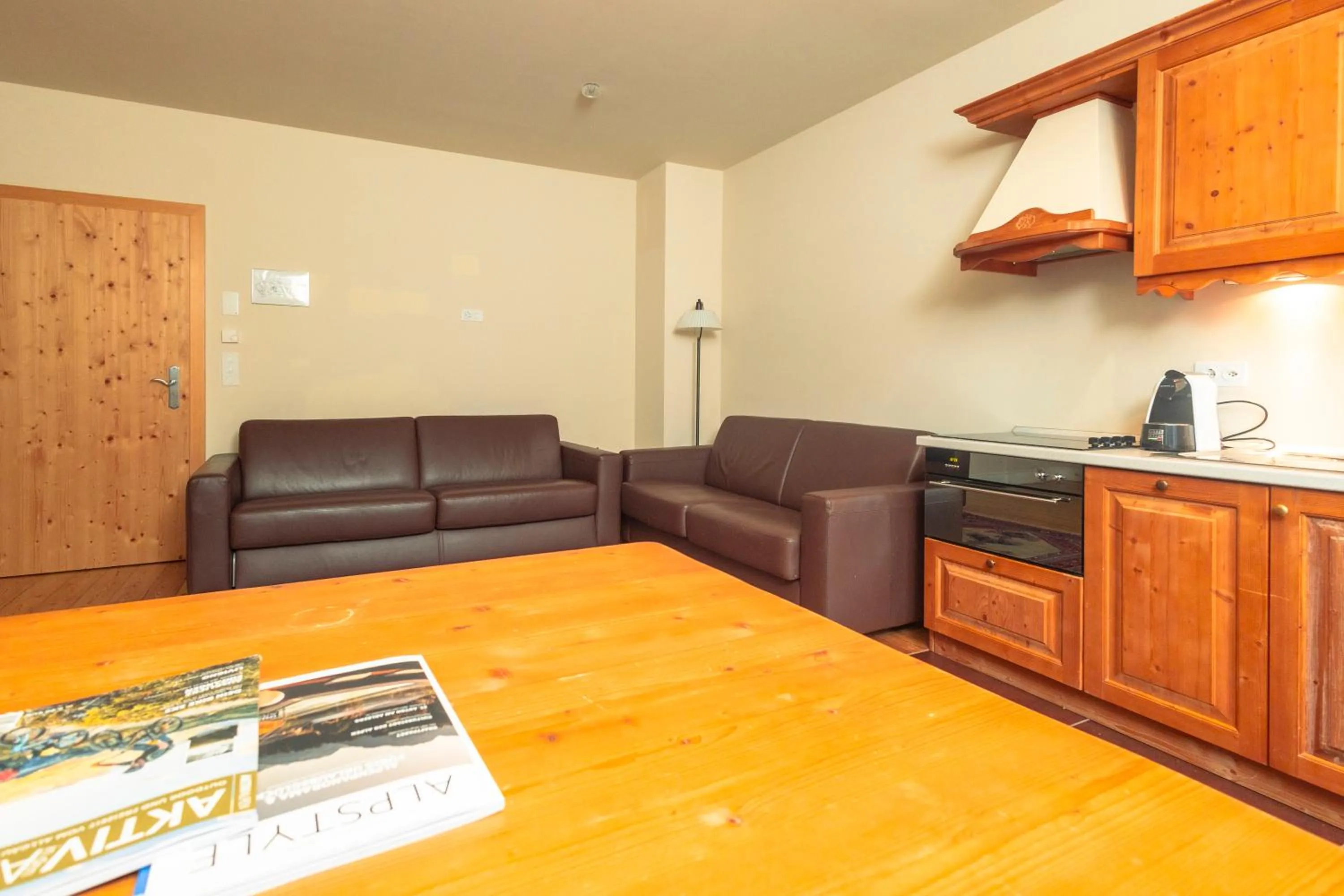 Kitchen or kitchenette in Hotel Bernina 1865 by Kleos Group Collection