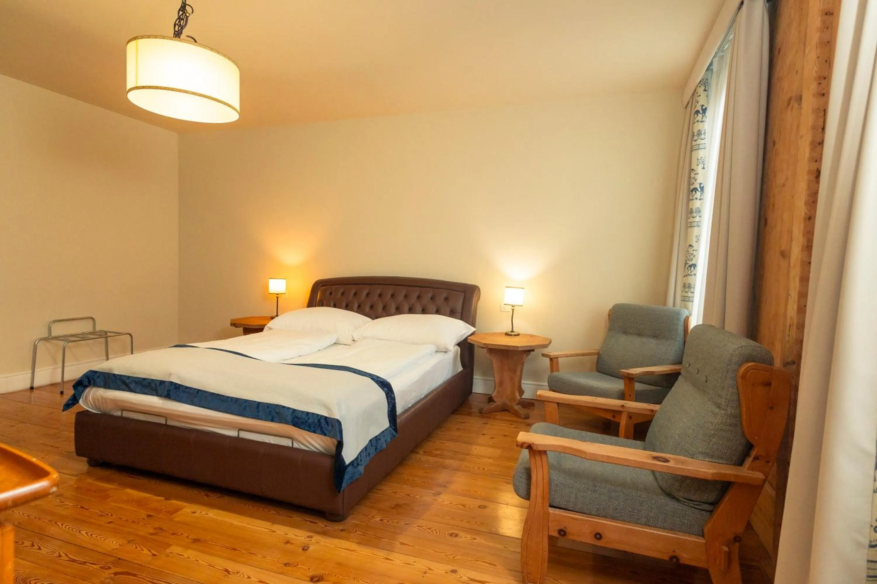 Bed in Hotel Bernina 1865 by Kleos Group Collection