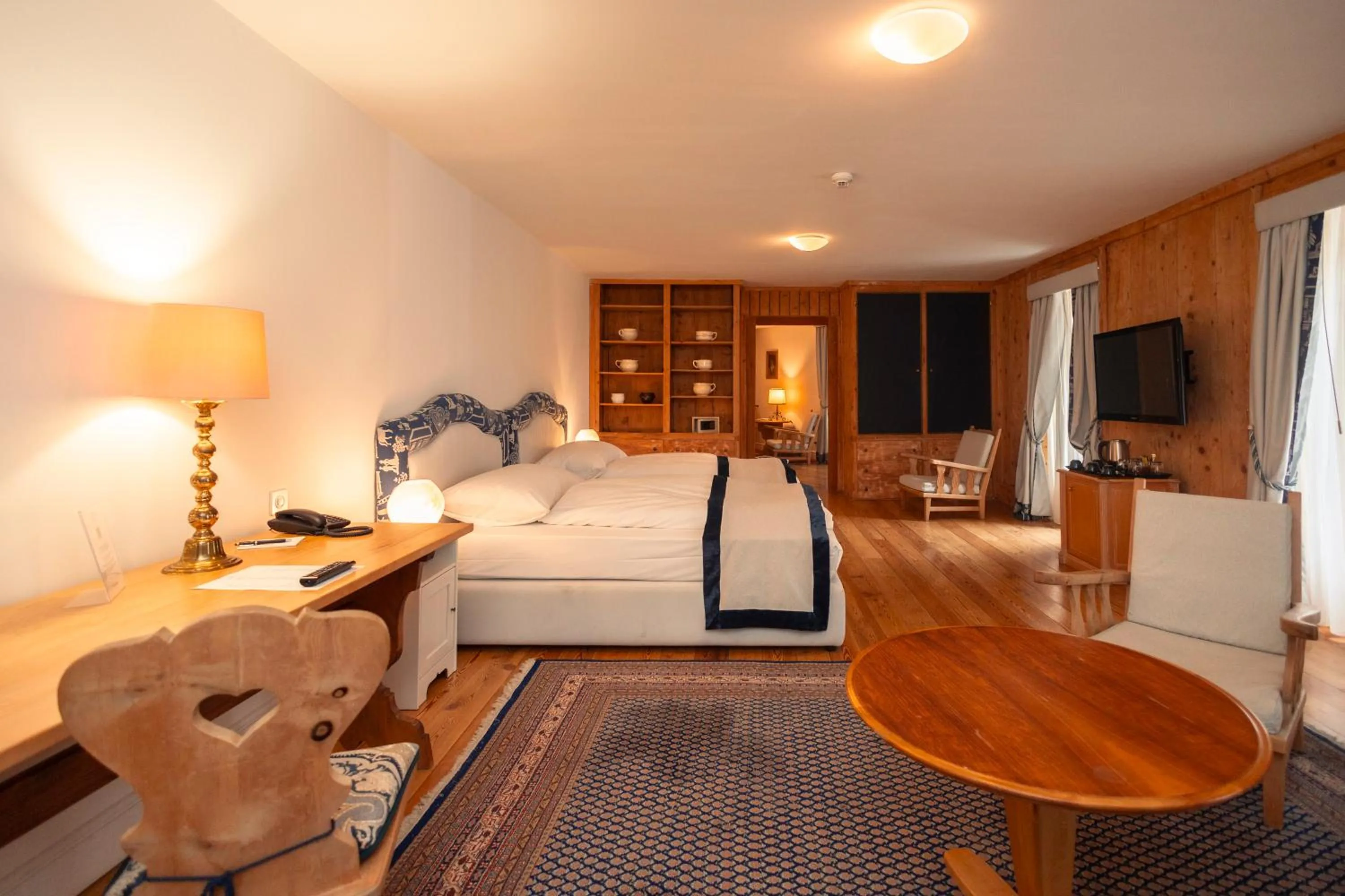 Bed in Hotel Bernina 1865 by Kleos Group Collection