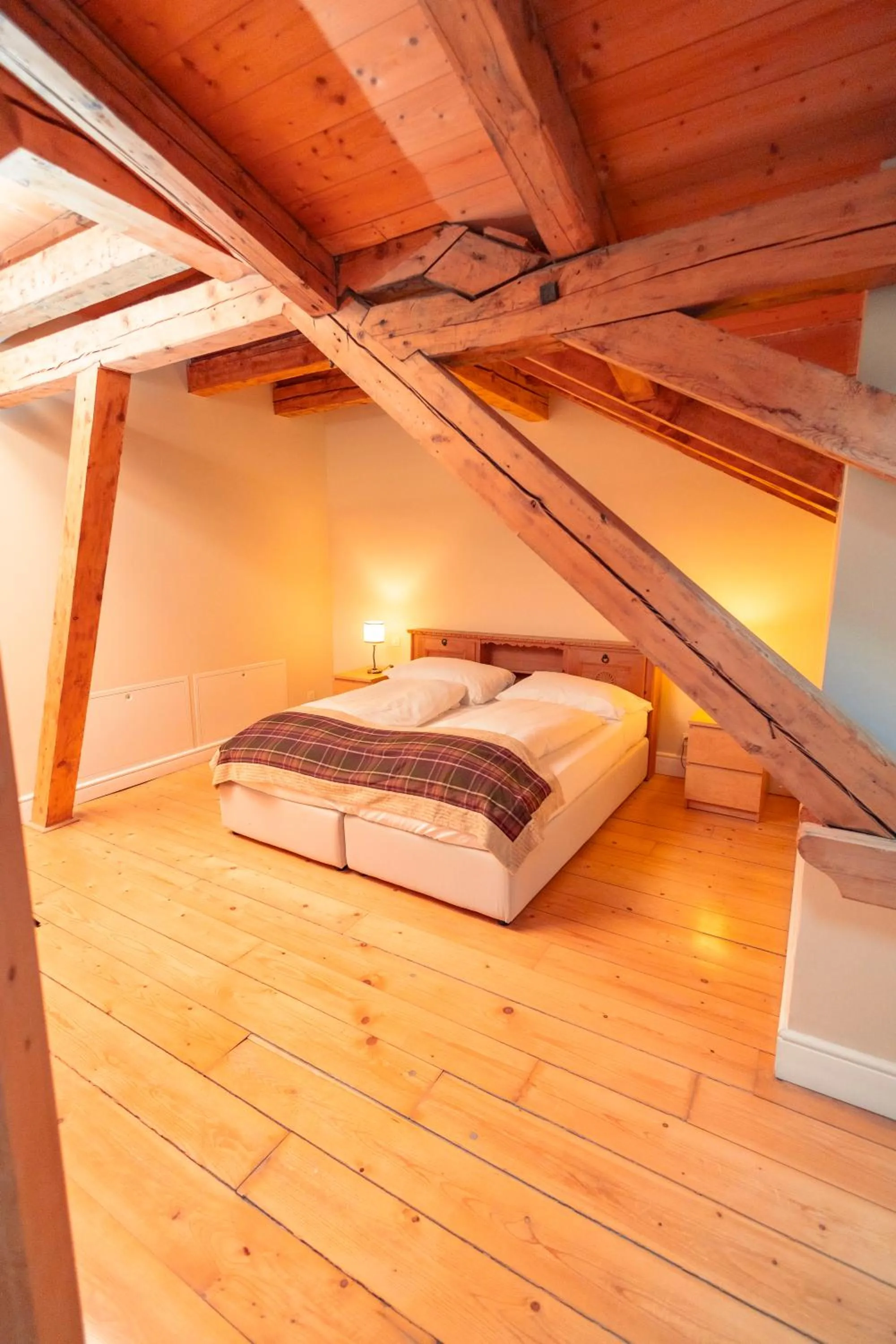 Bed in Hotel Bernina 1865 by Kleos Group Collection