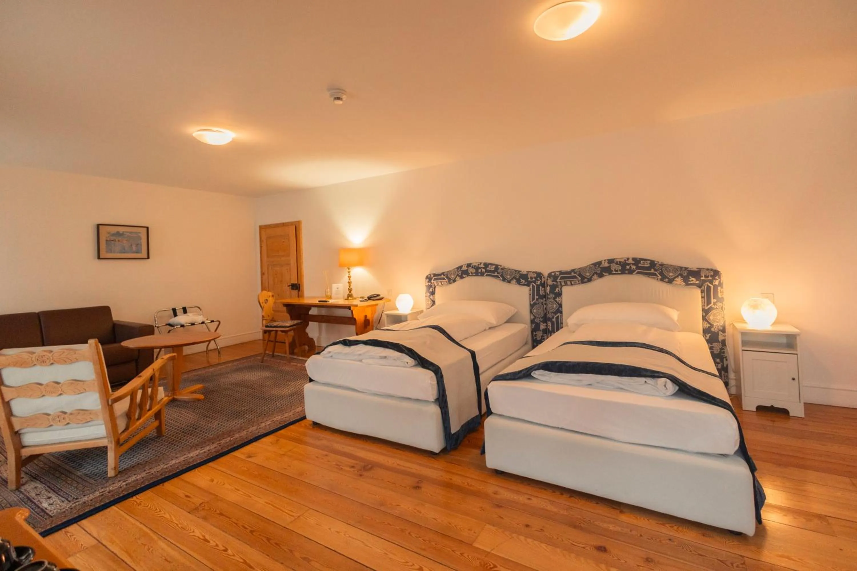 Bed in Hotel Bernina 1865 by Kleos Group Collection