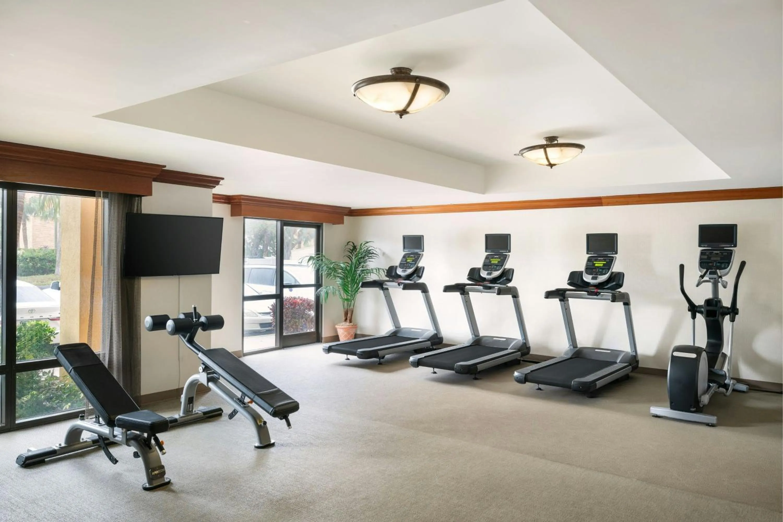 Fitness centre/facilities in SpringHill Suites by Marriott Tampa Westshore