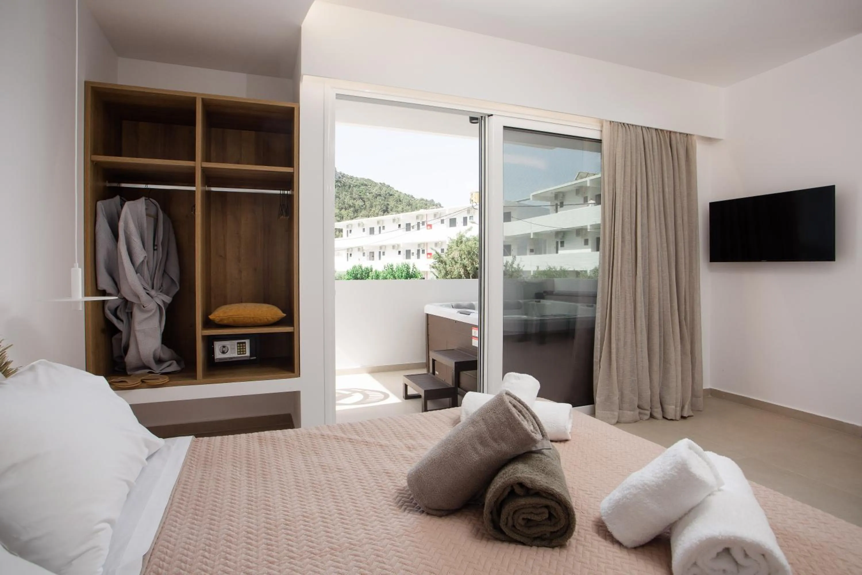 View (from property/room), Bed in Stay Helios