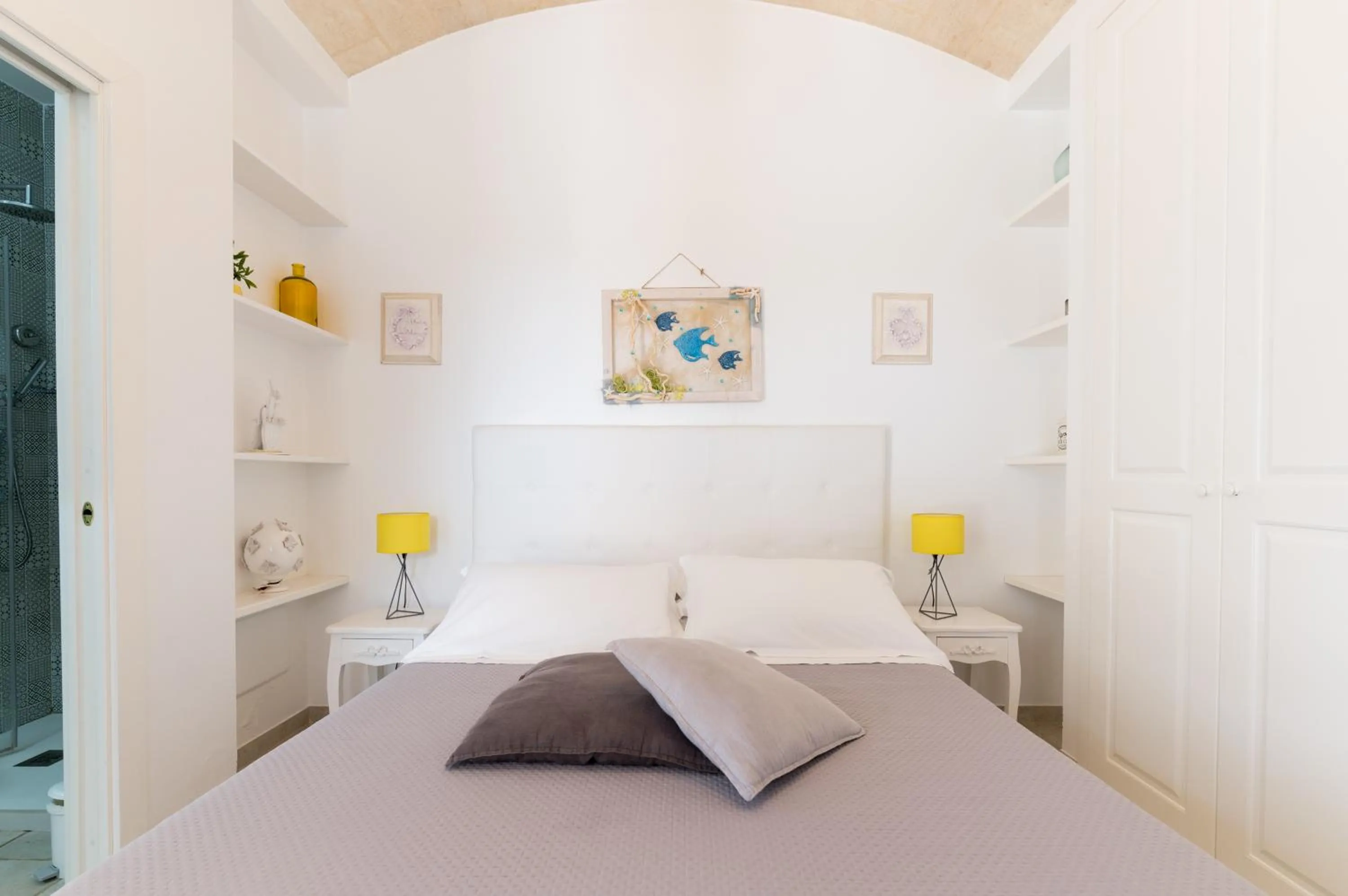 Bed in La Terrazza Sulla Rupe Relais