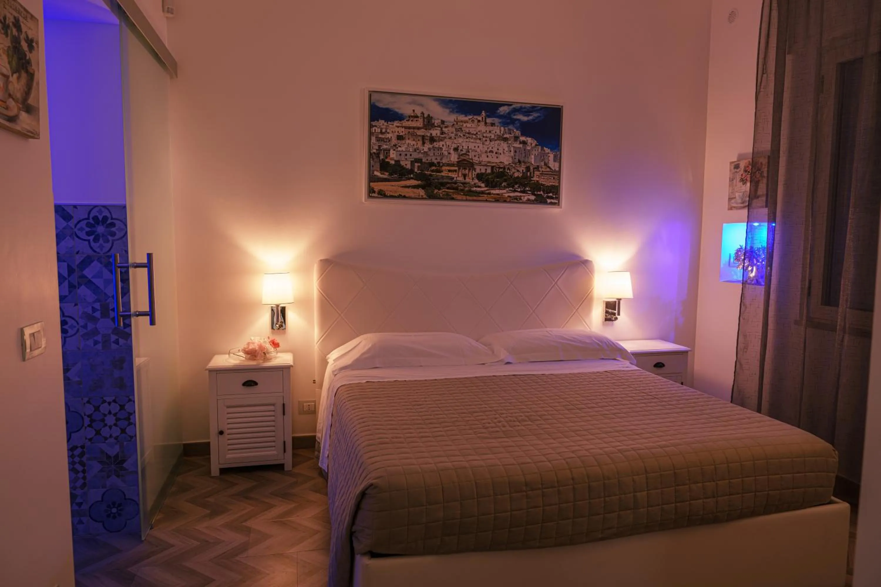 Bed in La Terrazza Sulla Rupe Relais