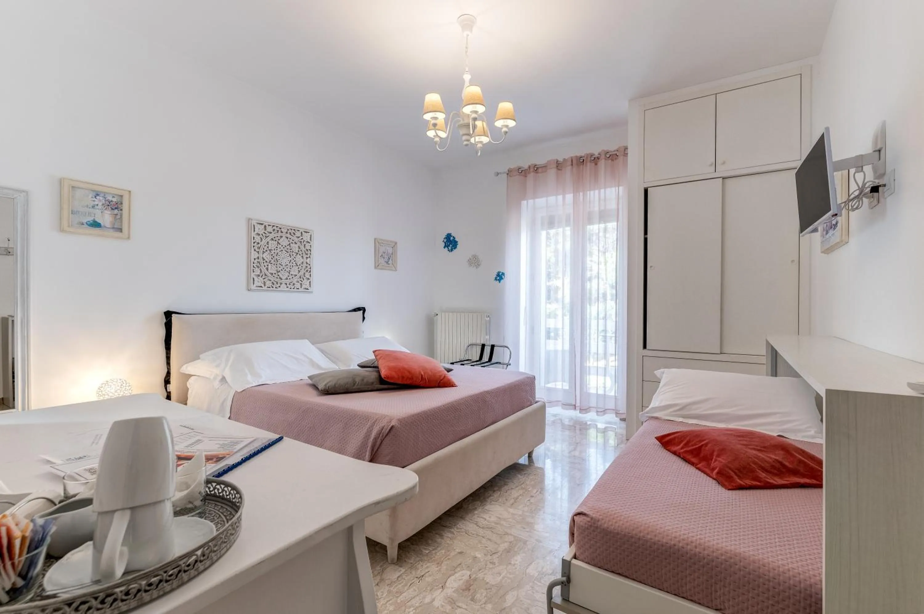 Bed in La Terrazza Sulla Rupe Relais