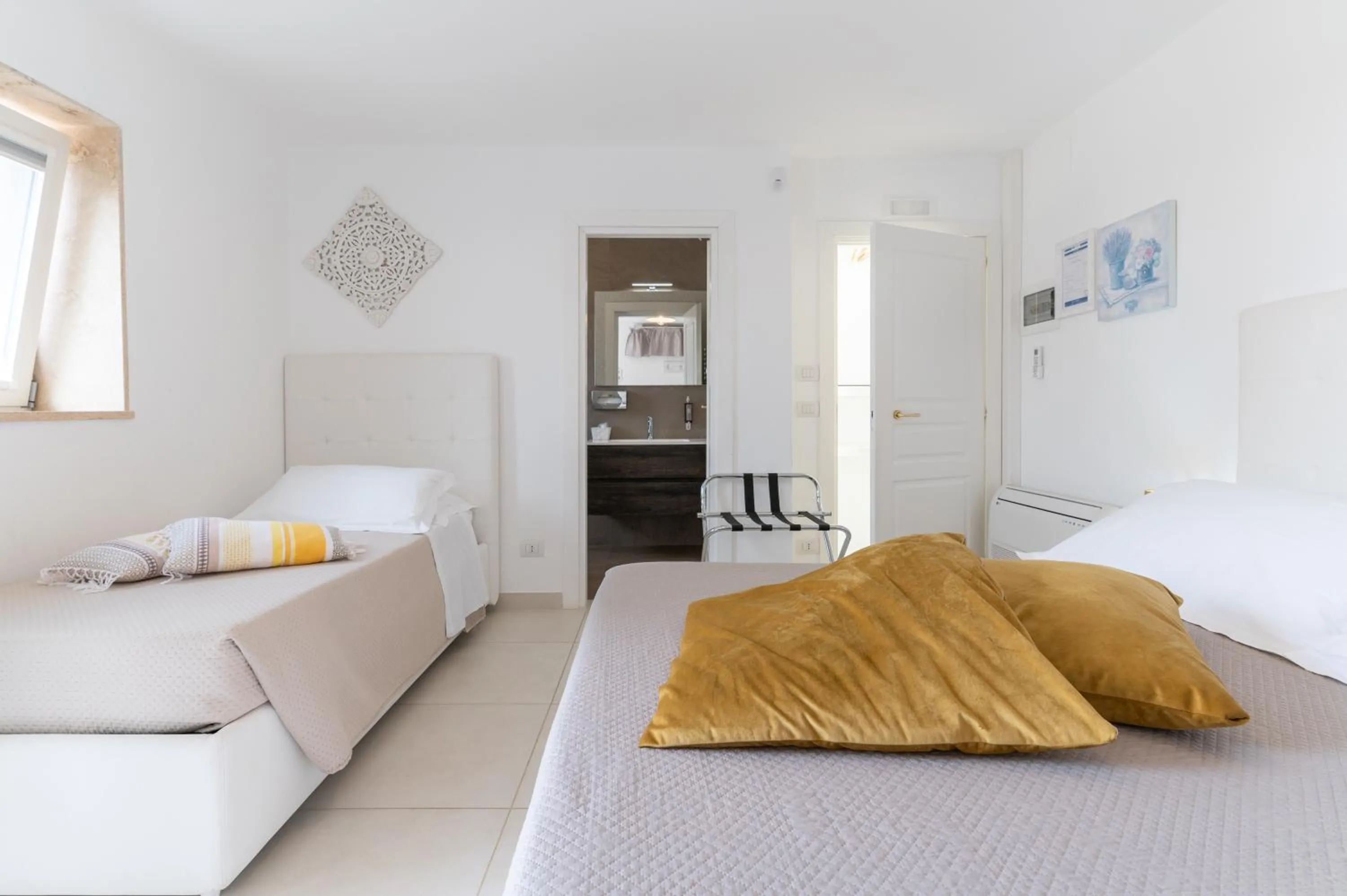 Bed in La Terrazza Sulla Rupe Relais