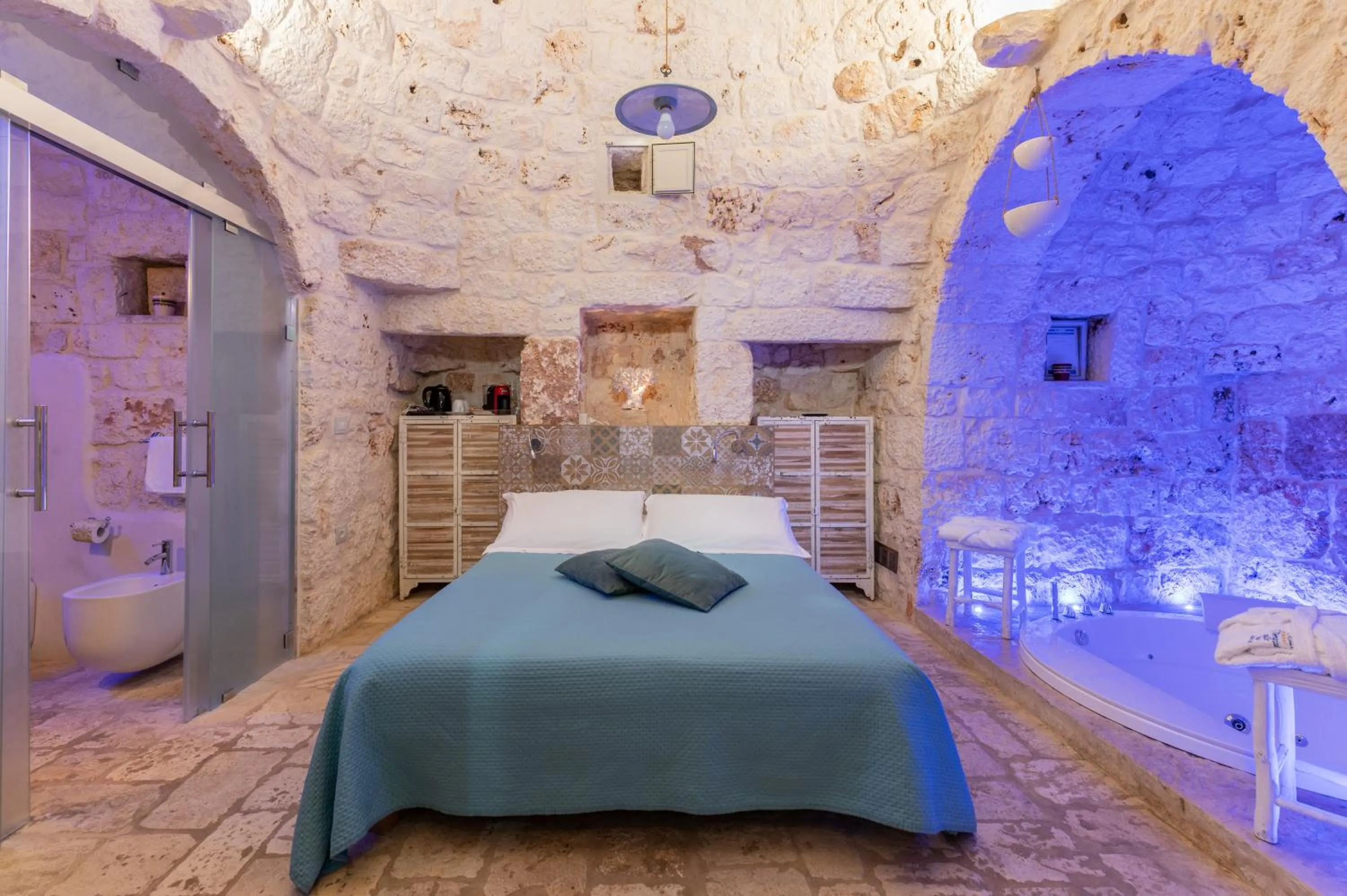 Bed in La Terrazza Sulla Rupe Relais