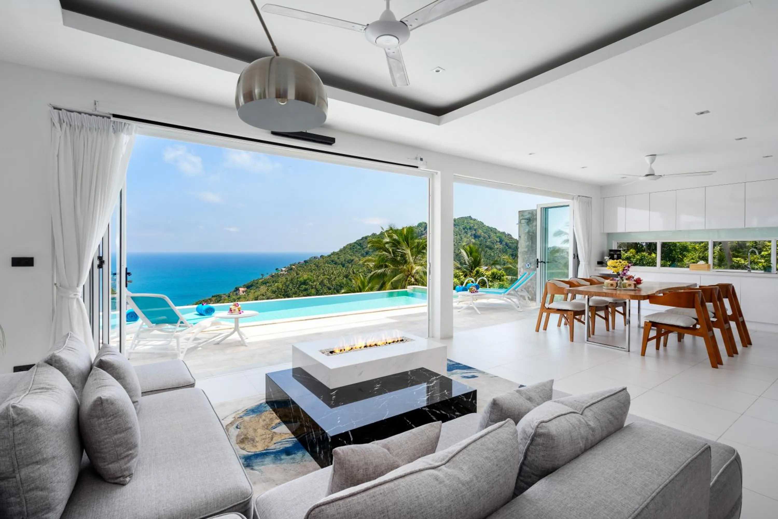 Living room in Villa Melo