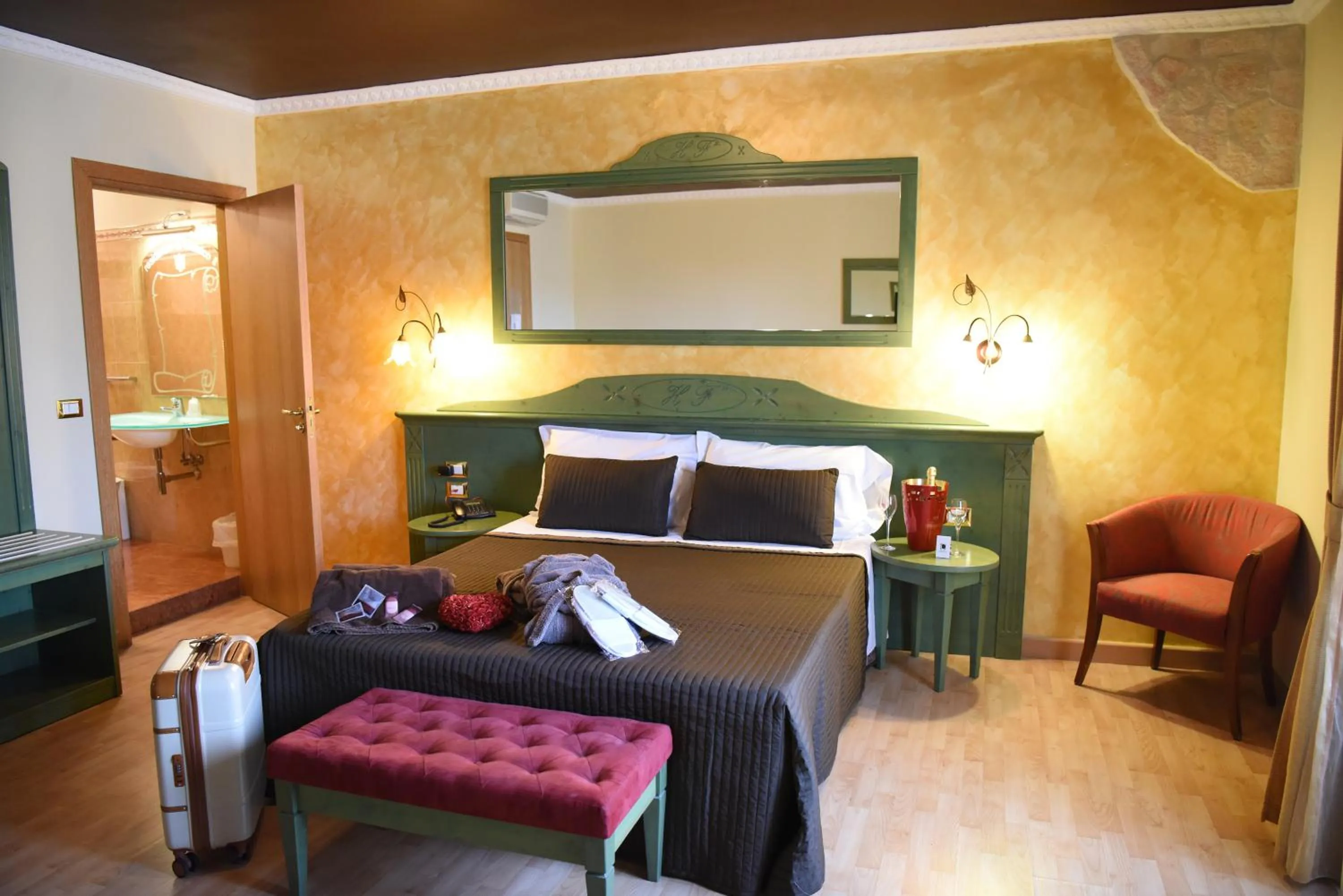 Bed in Hotel Federico II