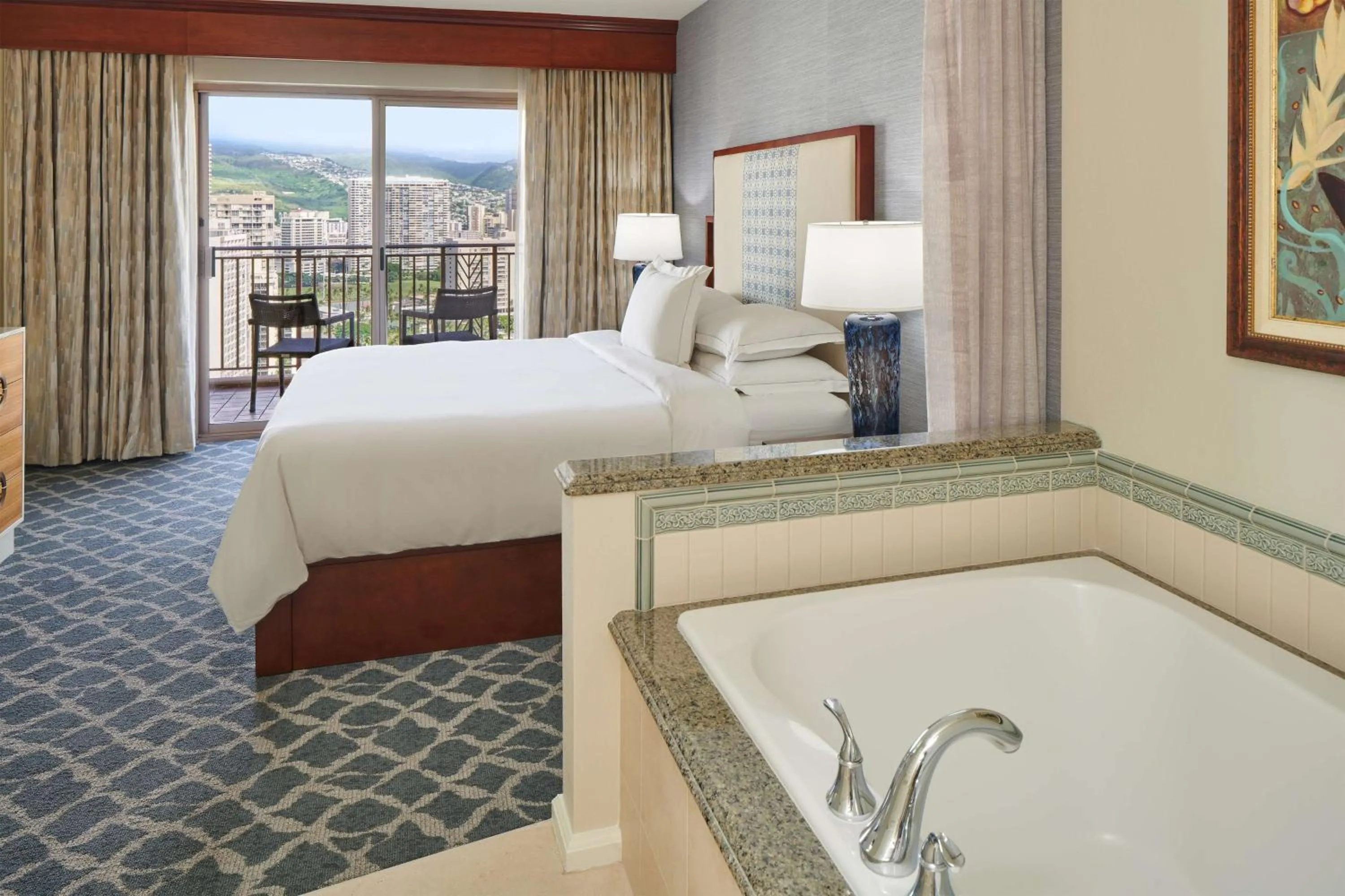 Bed in Hilton Grand Vacations Club Grand Waikikian Honolulu