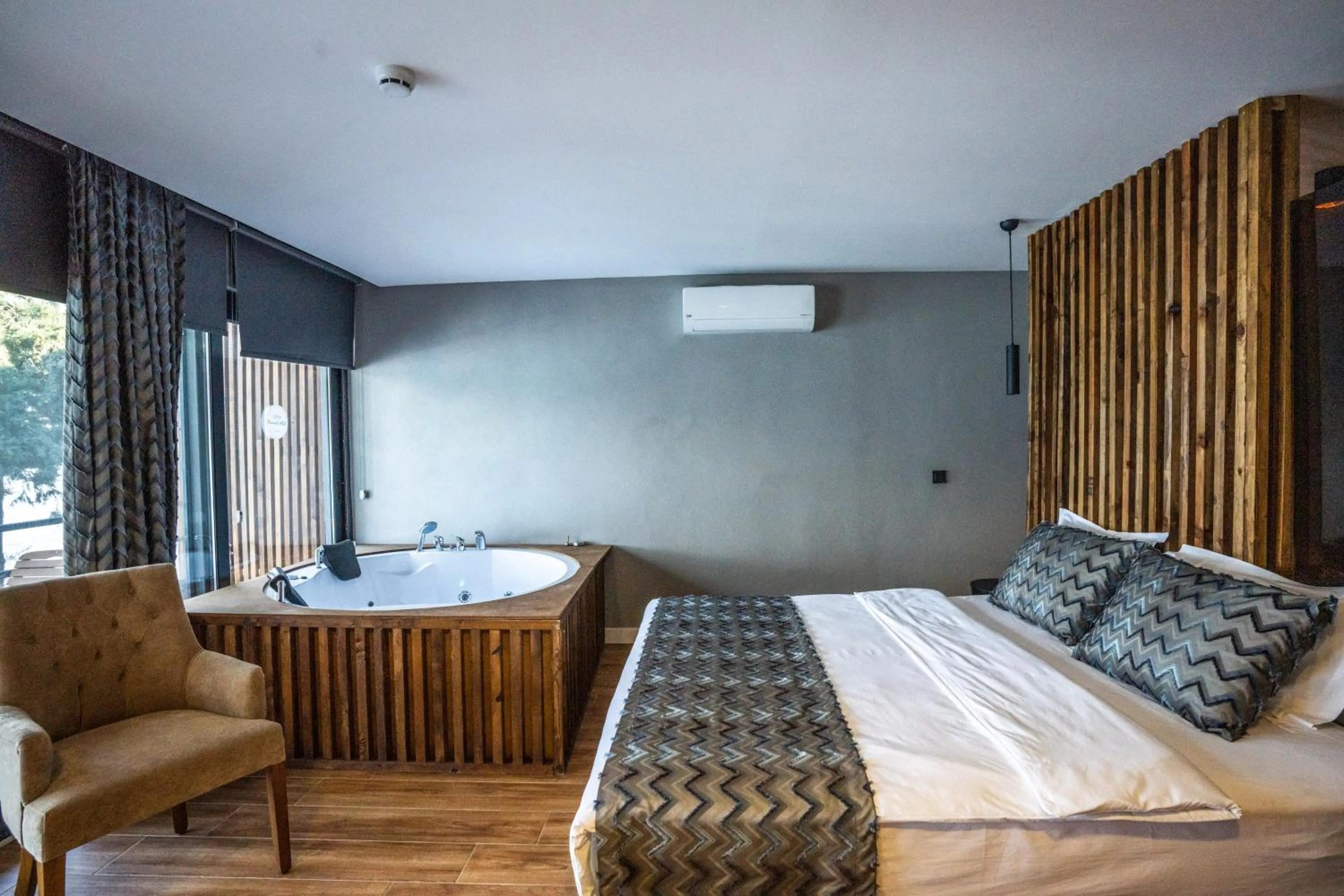 Bed in Sifne Thermal Otel