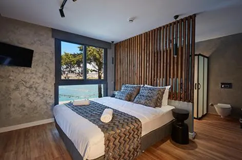 Bed in Sifne Thermal Otel