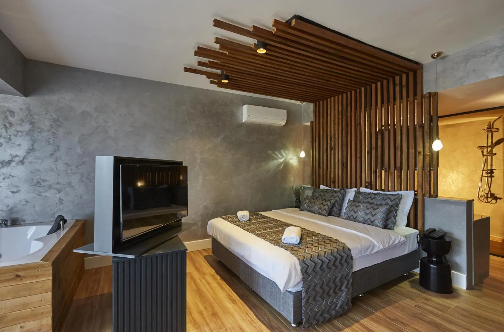 Bed in Sifne Thermal Otel