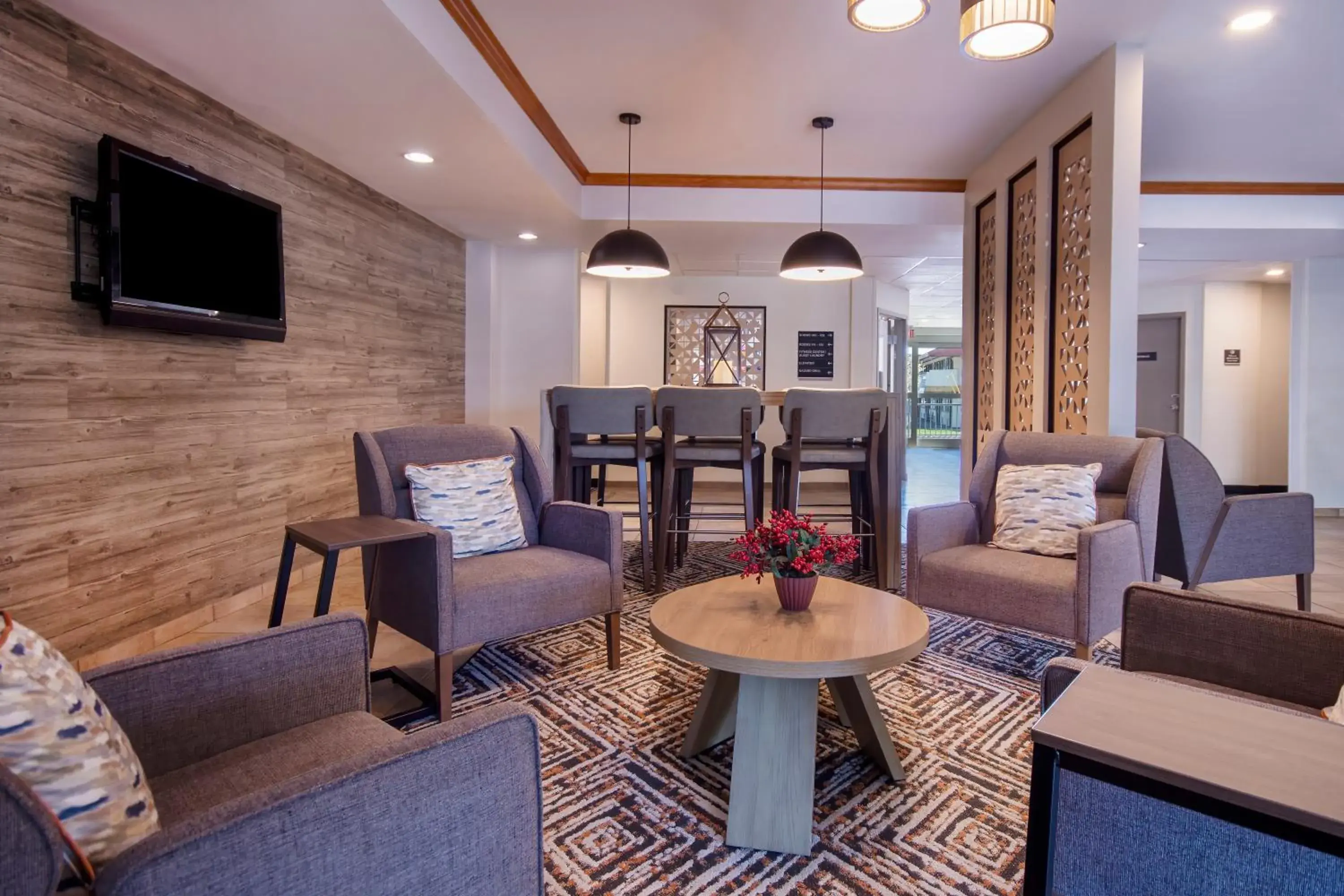 Lobby or reception in Candlewood Suites Buffalo Amherst by IHG Lobby or reception in Candlewood Suites Buffalo Amherst by IHG