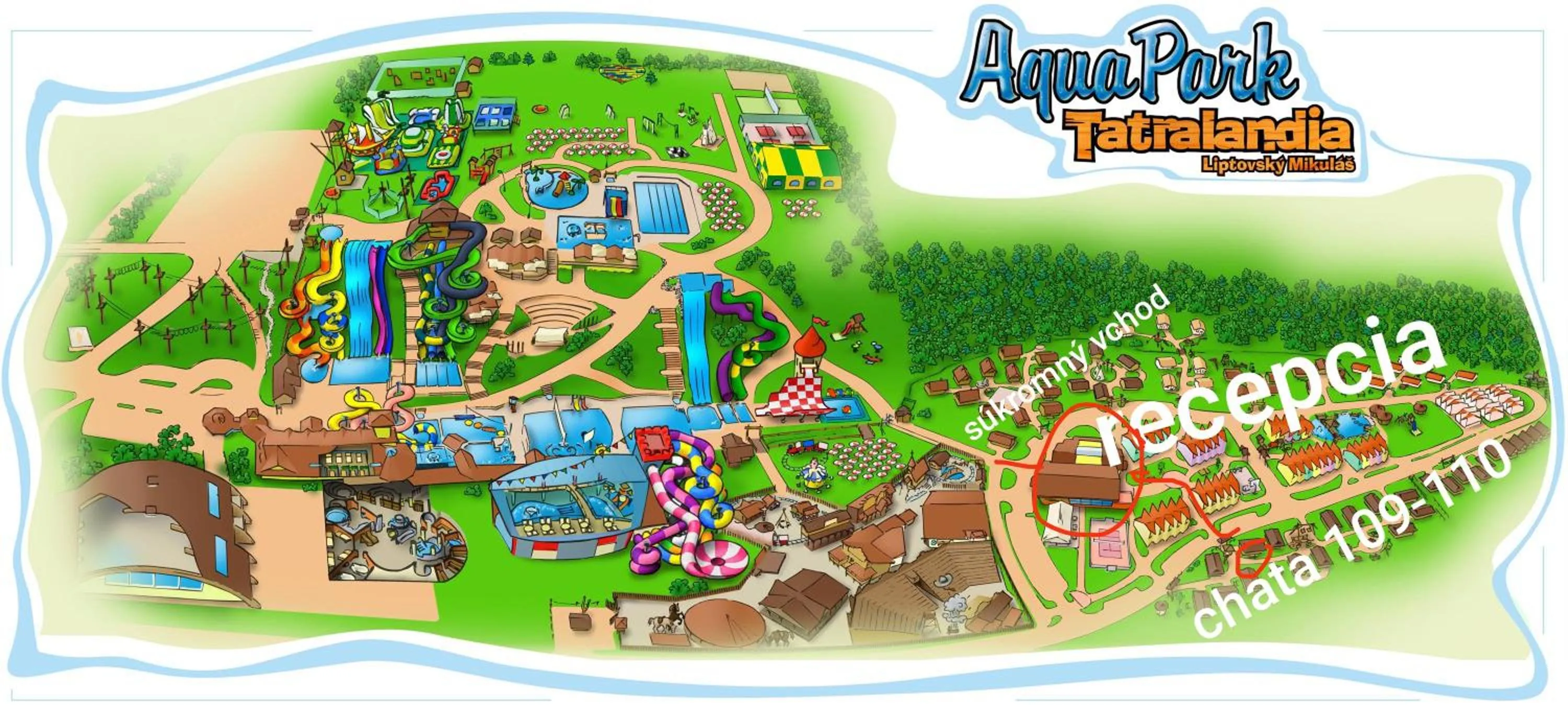 Logo/Certificate/Sign in Tatralandia Chatky