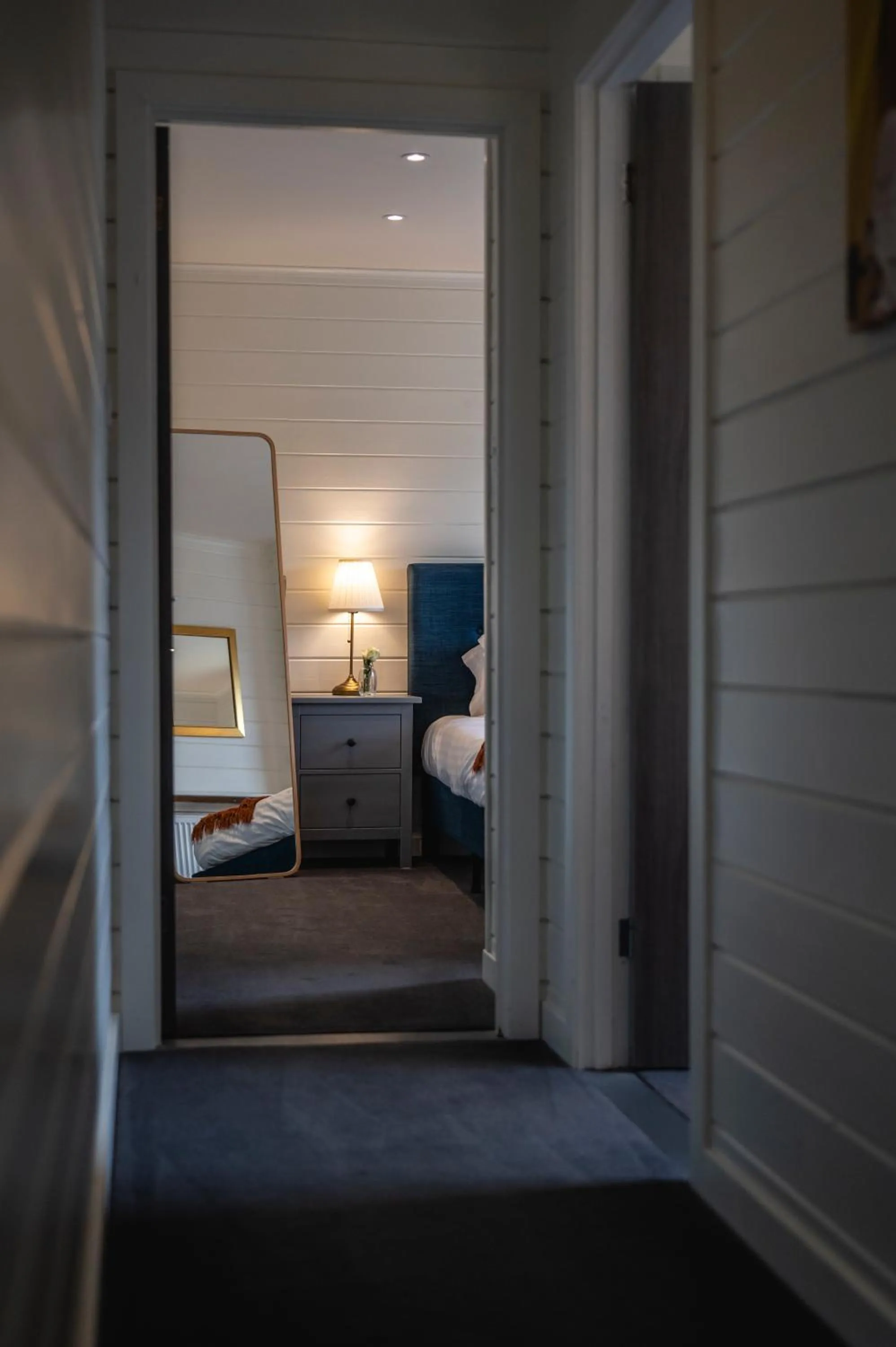 Bed in Kinnaird Woodland Lodges