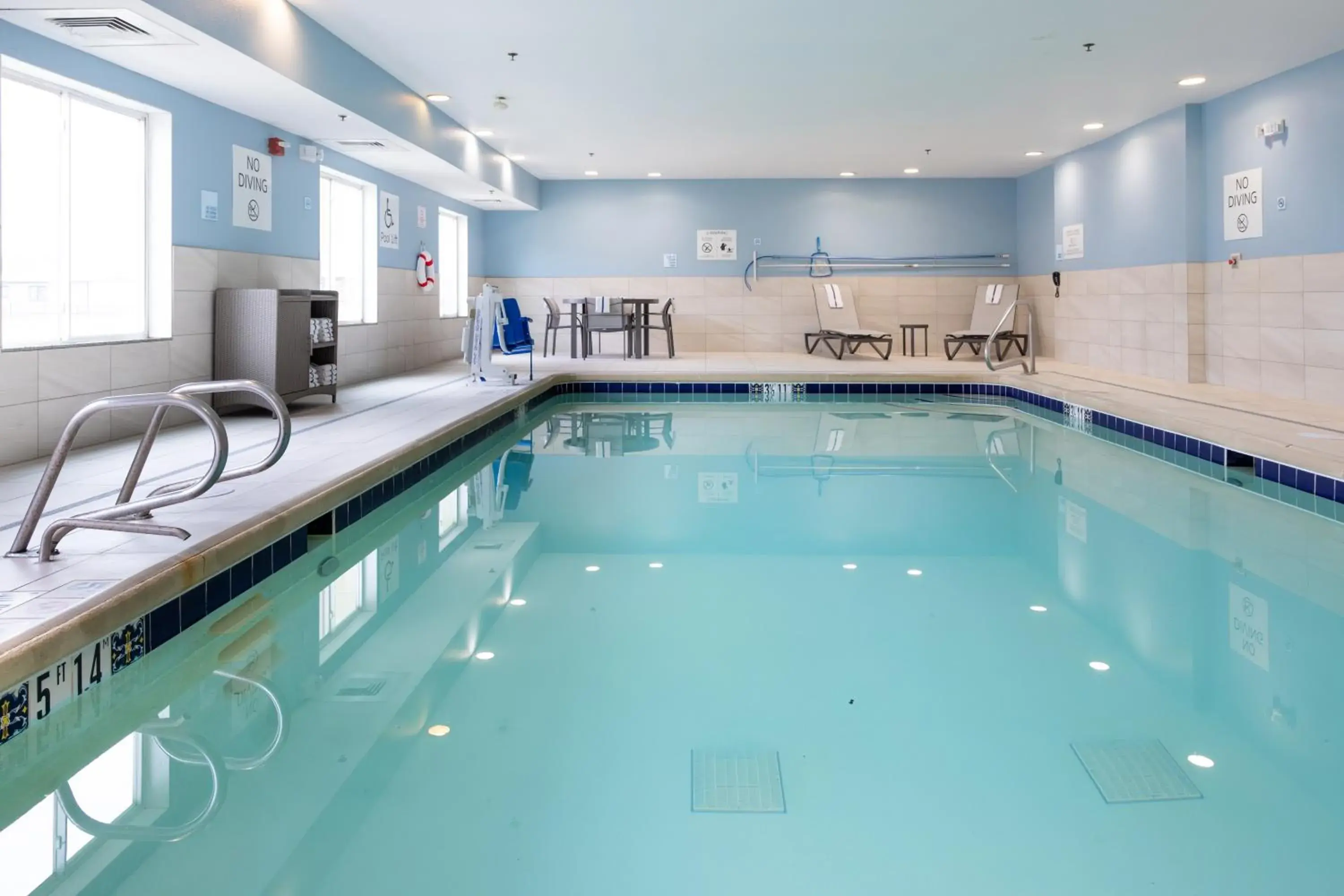 Swimming pool in Holiday Inn Express Hotel & Suites Wichita Airport by IHG Swimming pool in Holiday Inn Express Hotel & Suites Wichita Airport by IHG