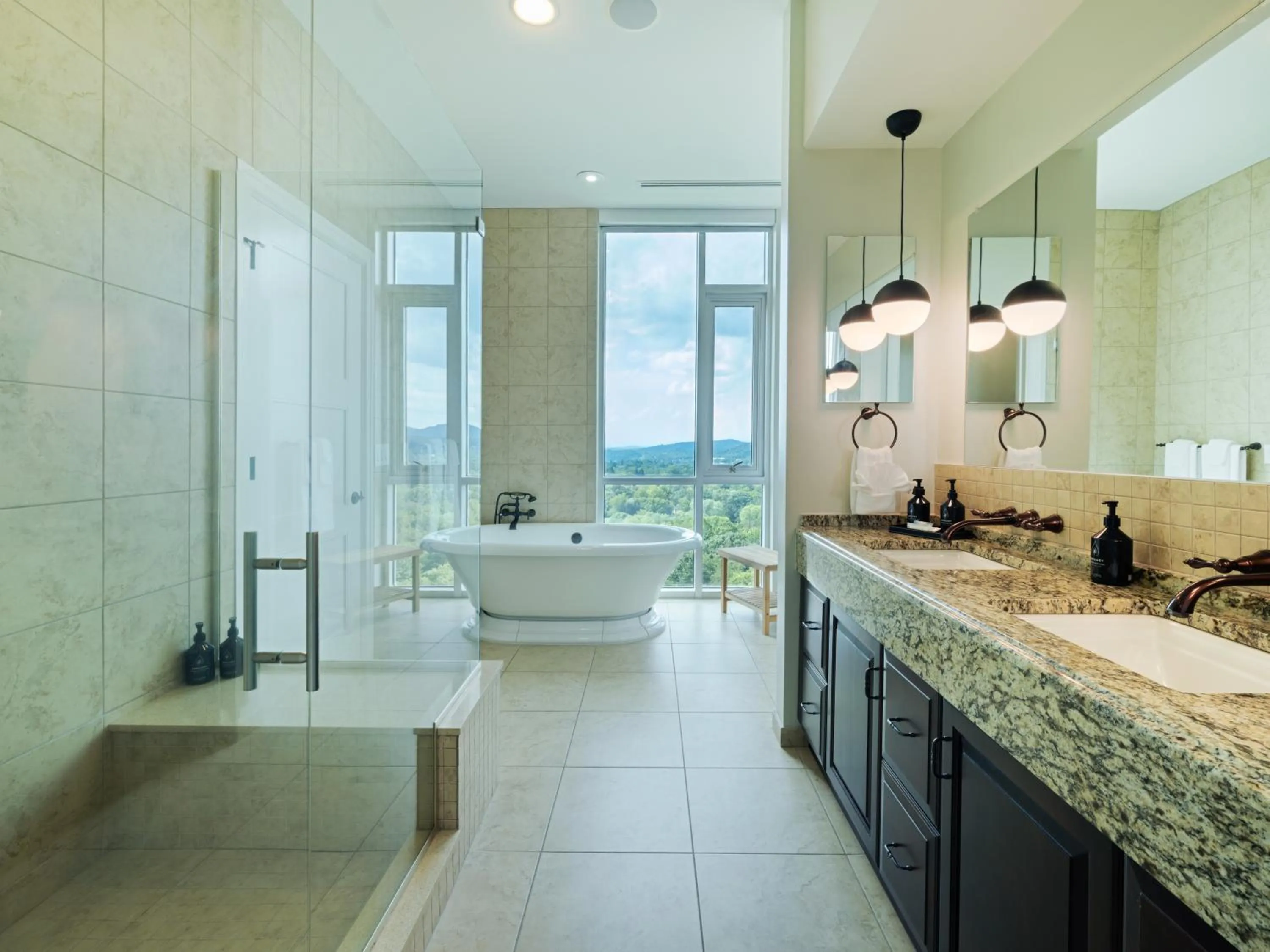 Shower in Hotel Indigo Asheville Downtown by IHG