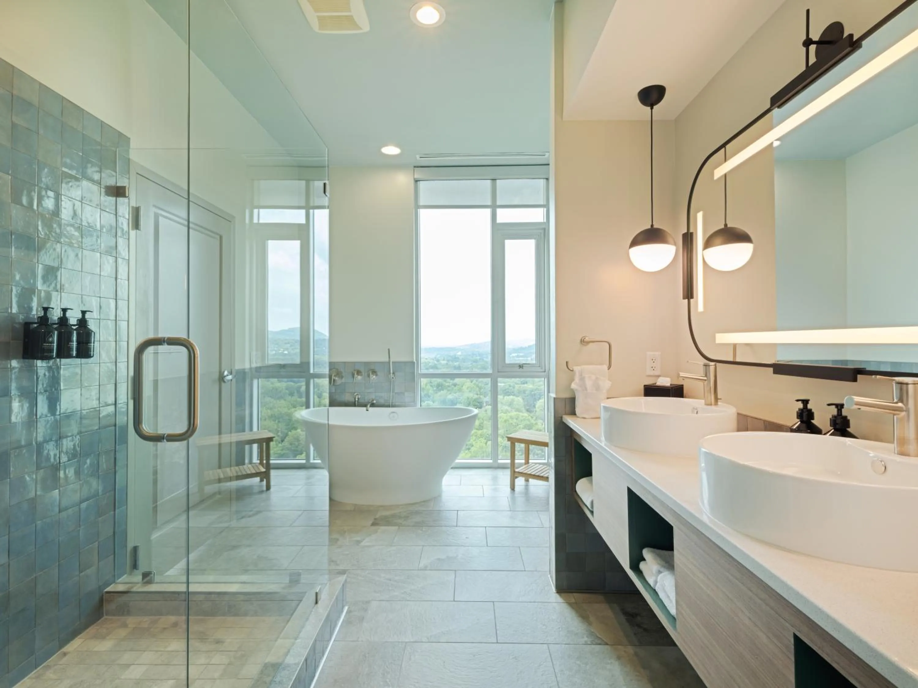 Shower in Hotel Indigo Asheville Downtown by IHG