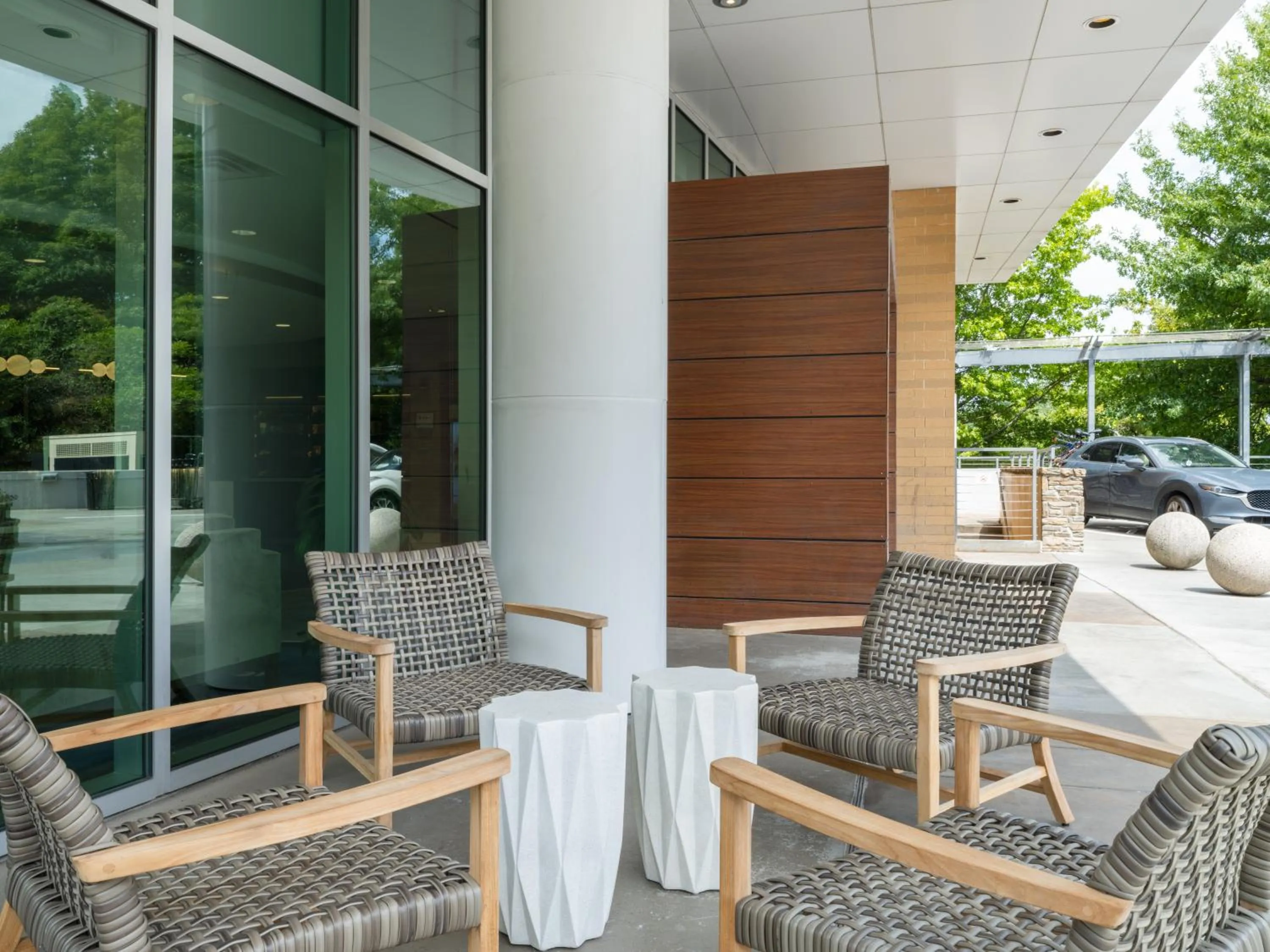 Patio in Hotel Indigo Asheville Downtown by IHG