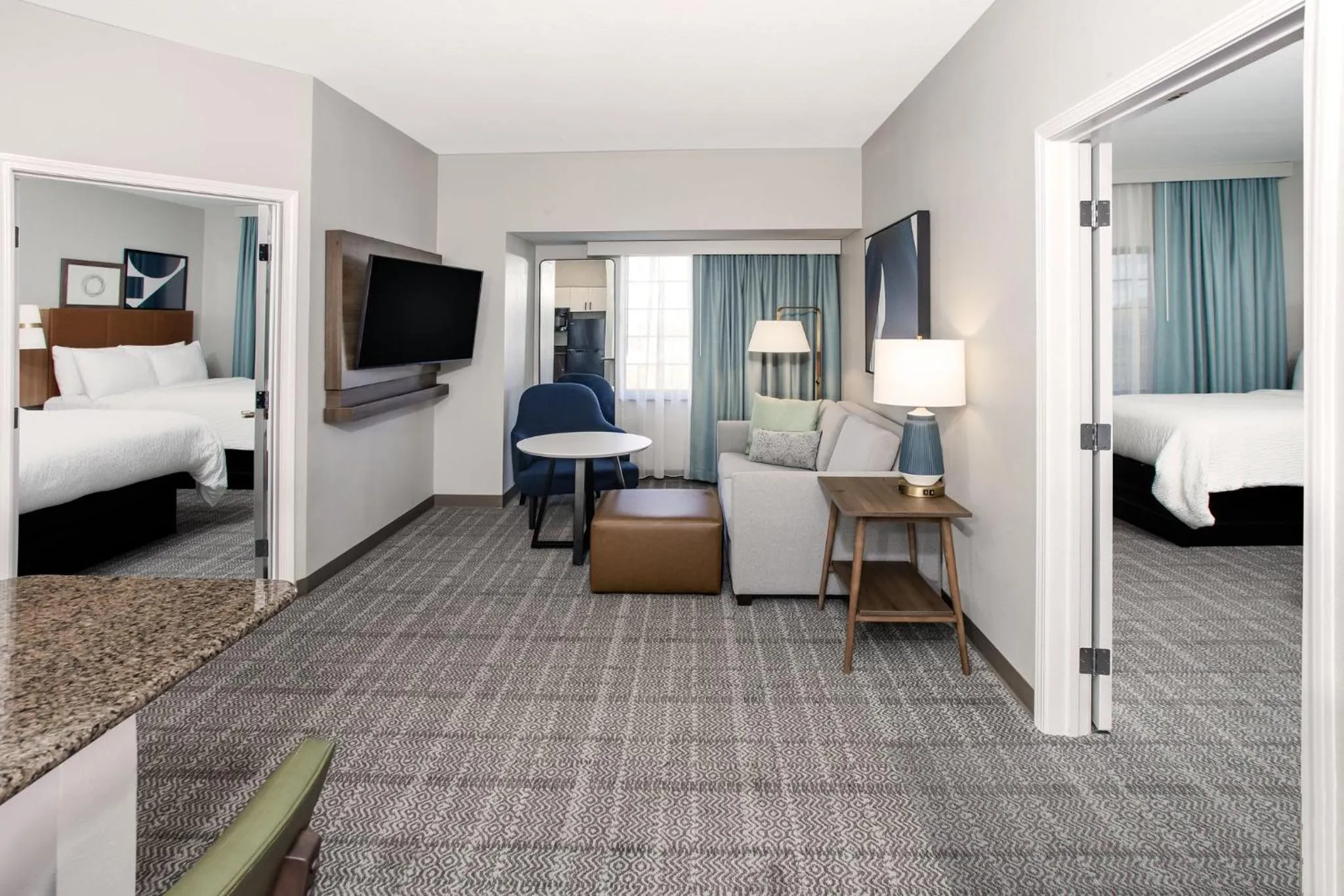 Photo of the whole room, Bed in Staybridge Suites Williamsville Buffalo by IHG