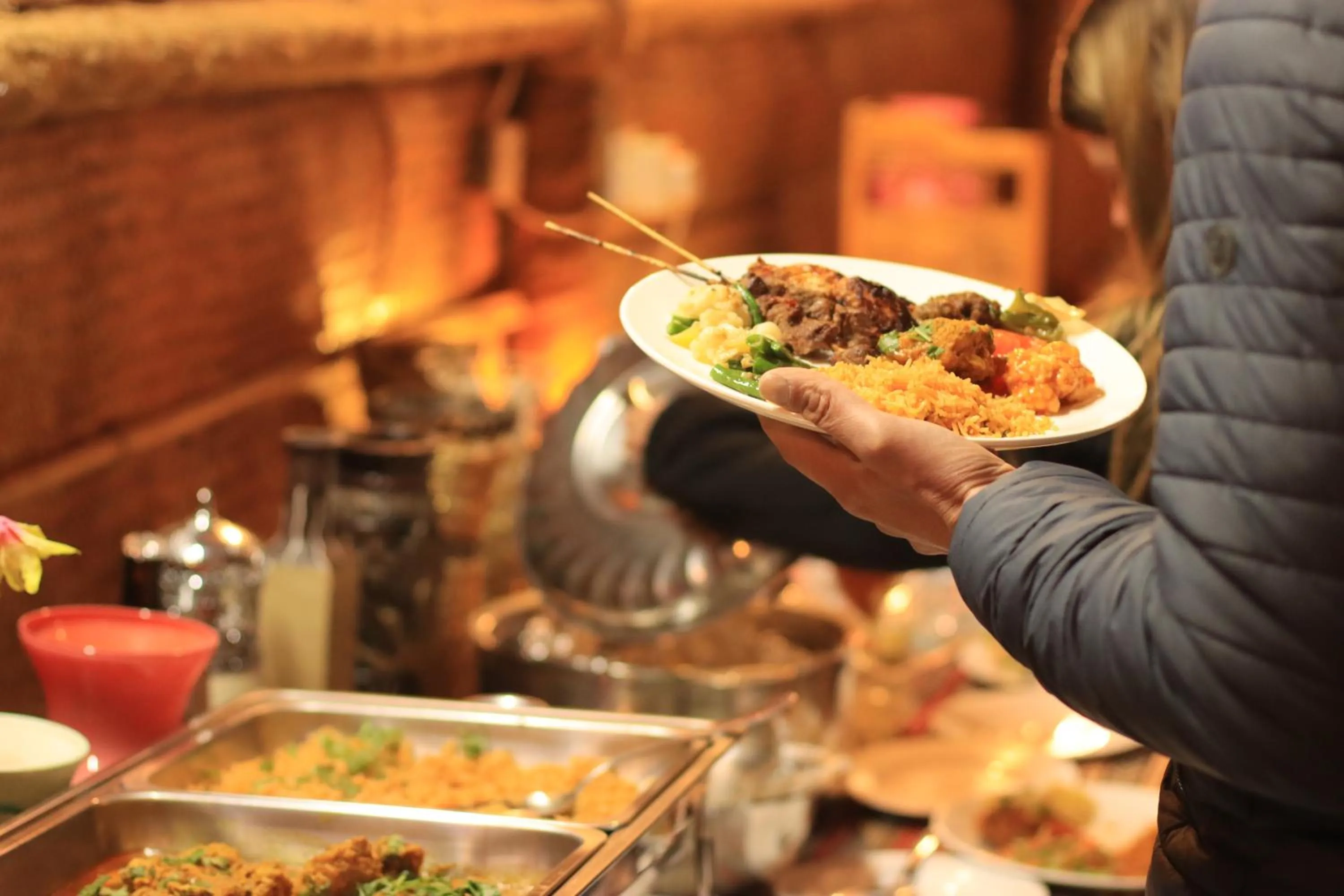 Dinner in Sands Dream Tourism Camp