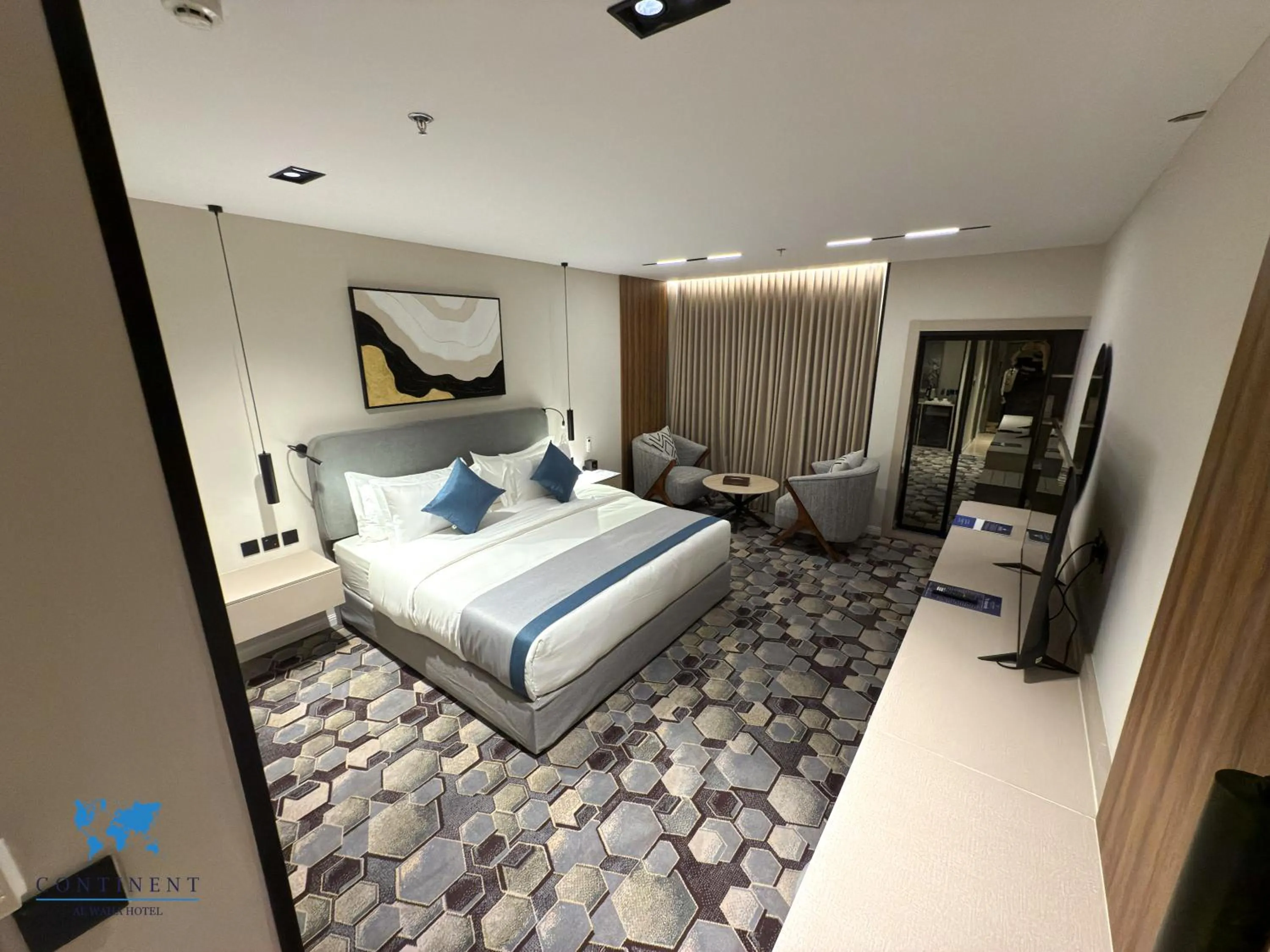 Bedroom, Bed in Continent Al Waha Hotel Riyad