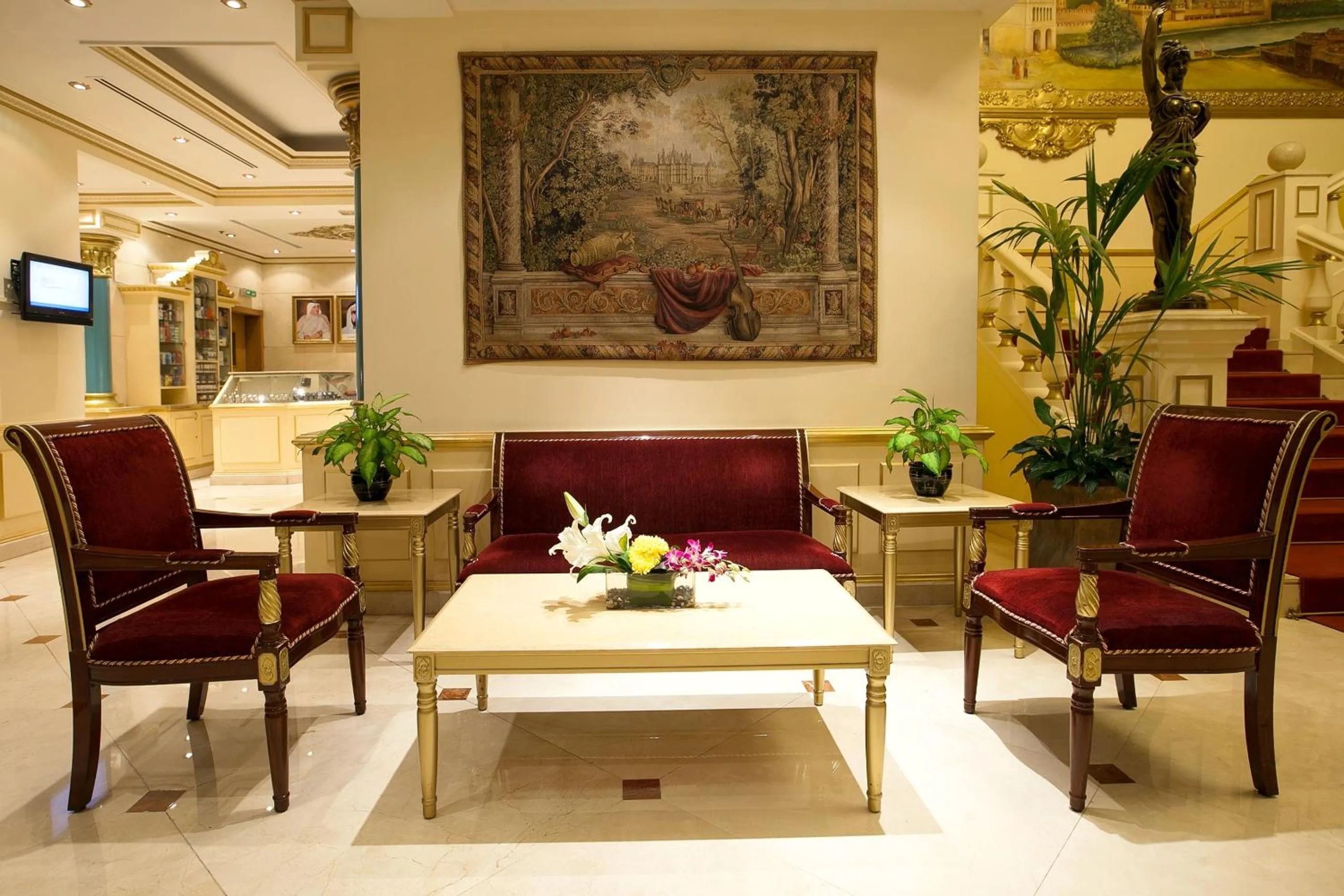 Lobby or reception in Moscow Hotel
