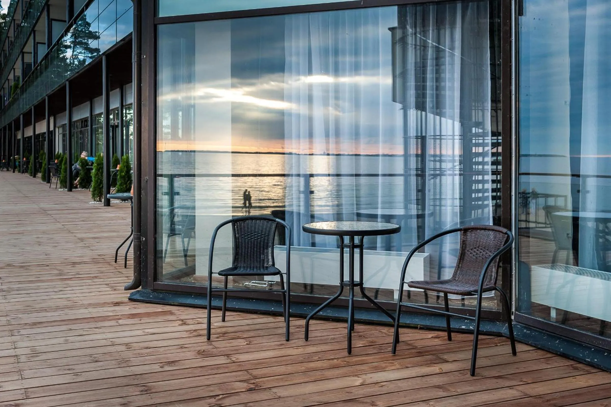 Patio in Pirita Beach Apartments & SPA