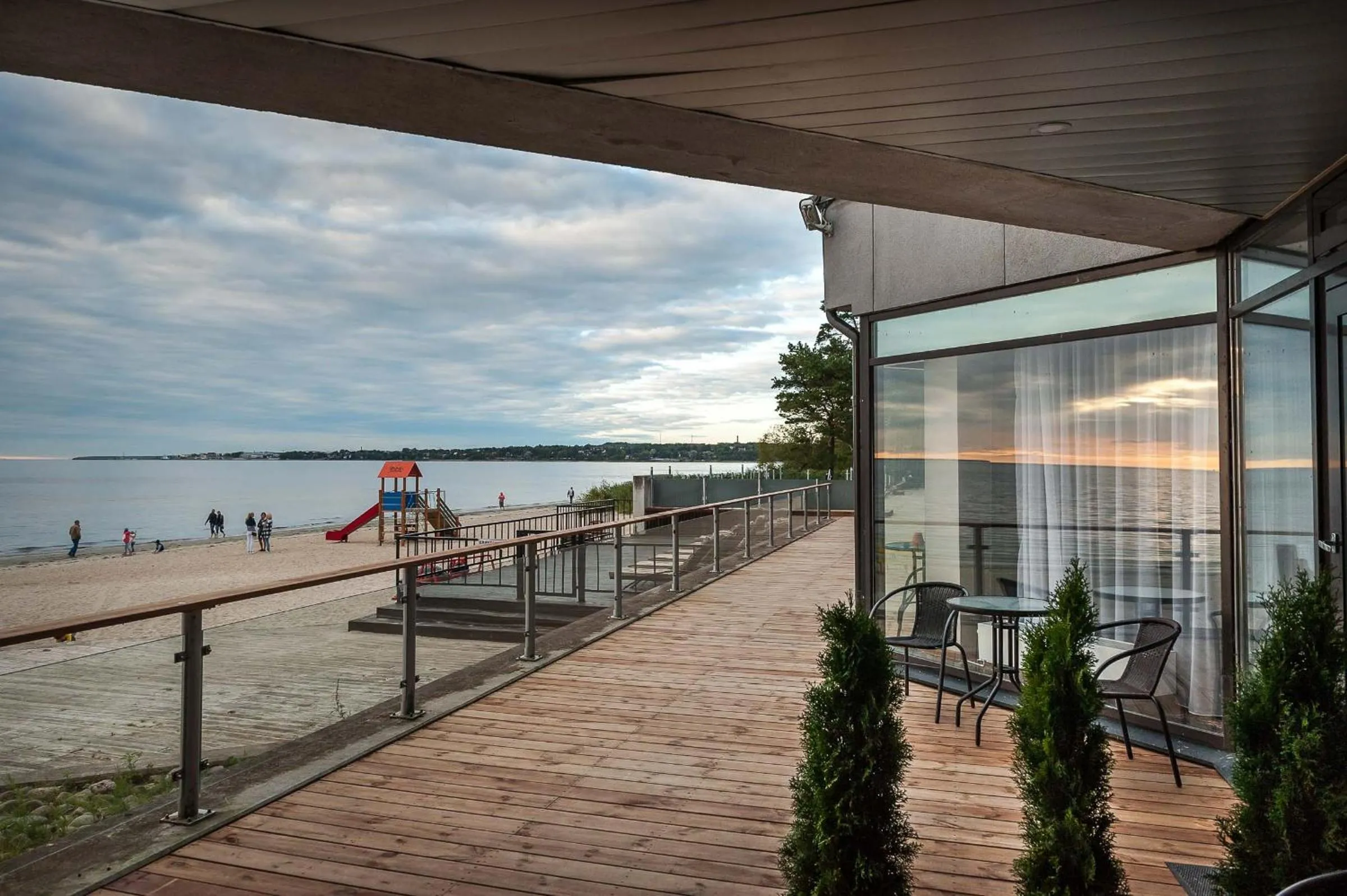 Patio in Pirita Beach Apartments & SPA