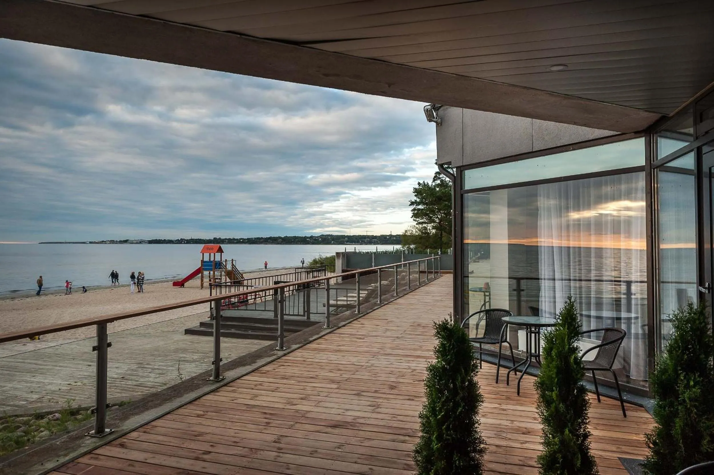 Balcony/Terrace in Pirita Beach Apartments & SPA