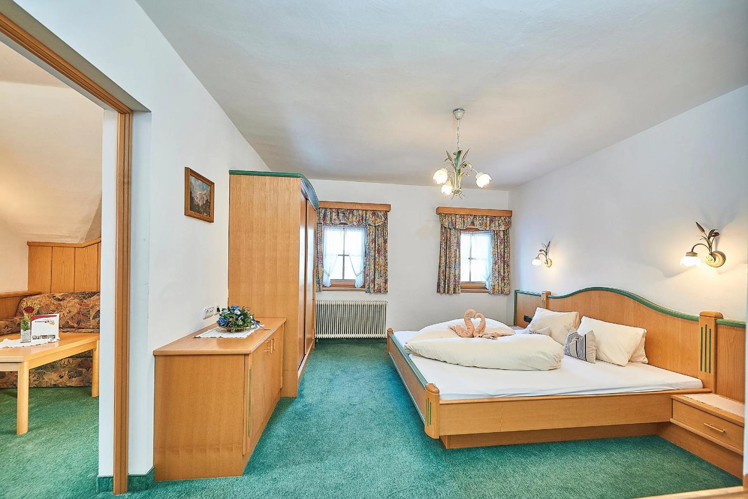 Photo of the whole room, Bed in Hotel Gasthof Schweizerhaus