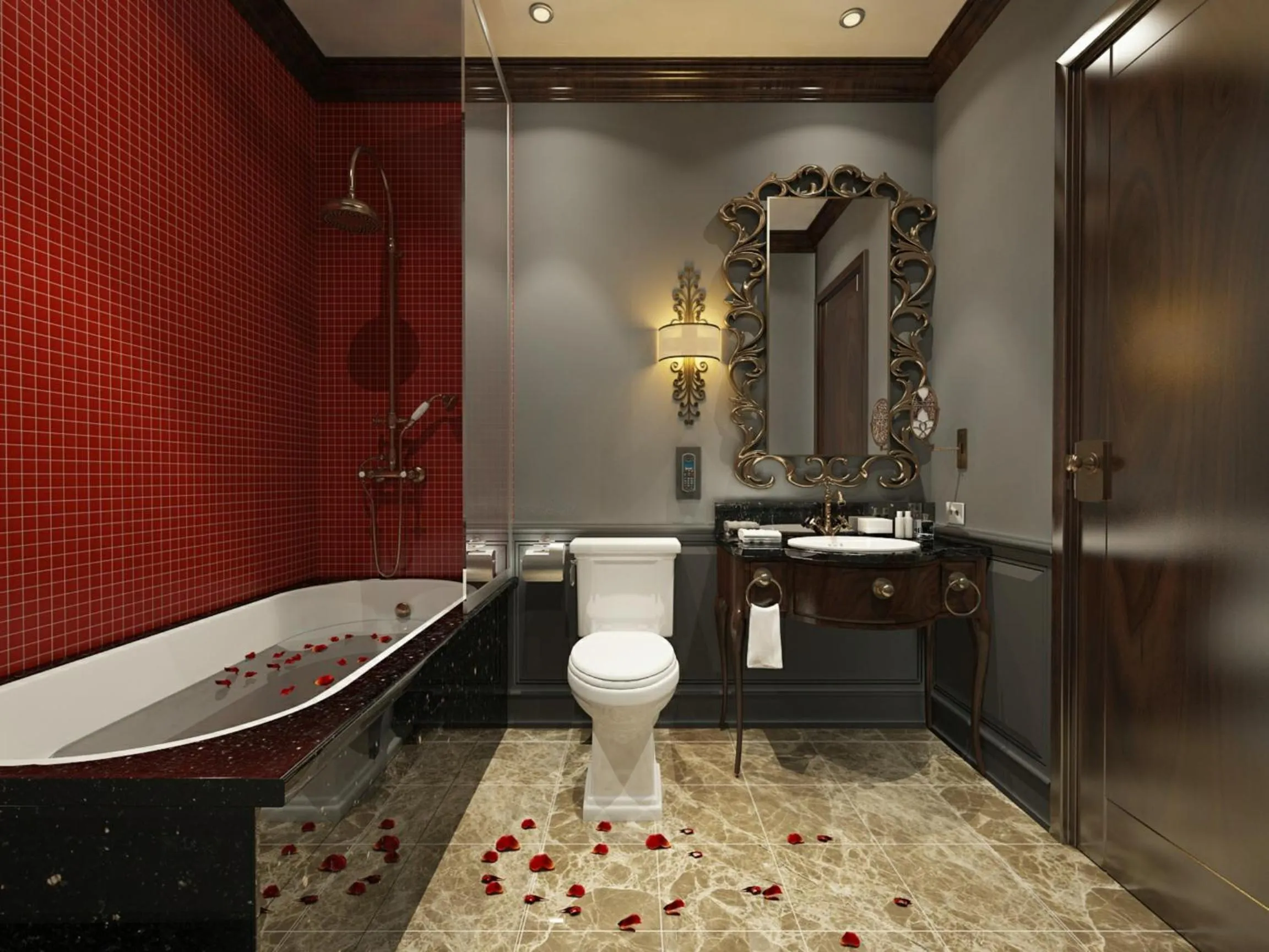 Bathroom in The Scarlett Boutique Hotel