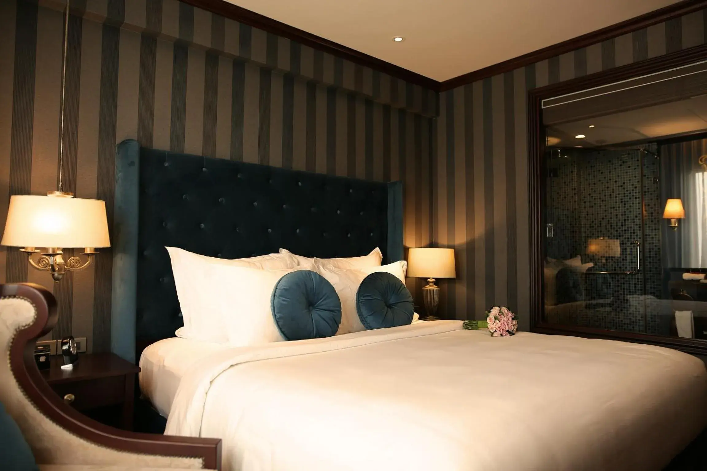 Decorative detail, Bed in The Scarlett Boutique Hotel Decorative detail, Bed in The Scarlett Boutique Hotel