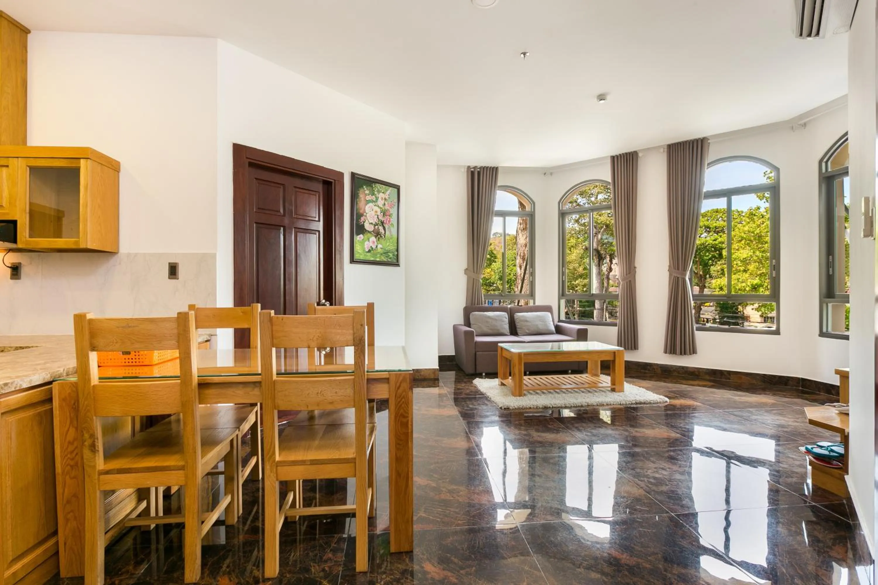 Kitchen or kitchenette in Kim Minh Apartment & Hotel