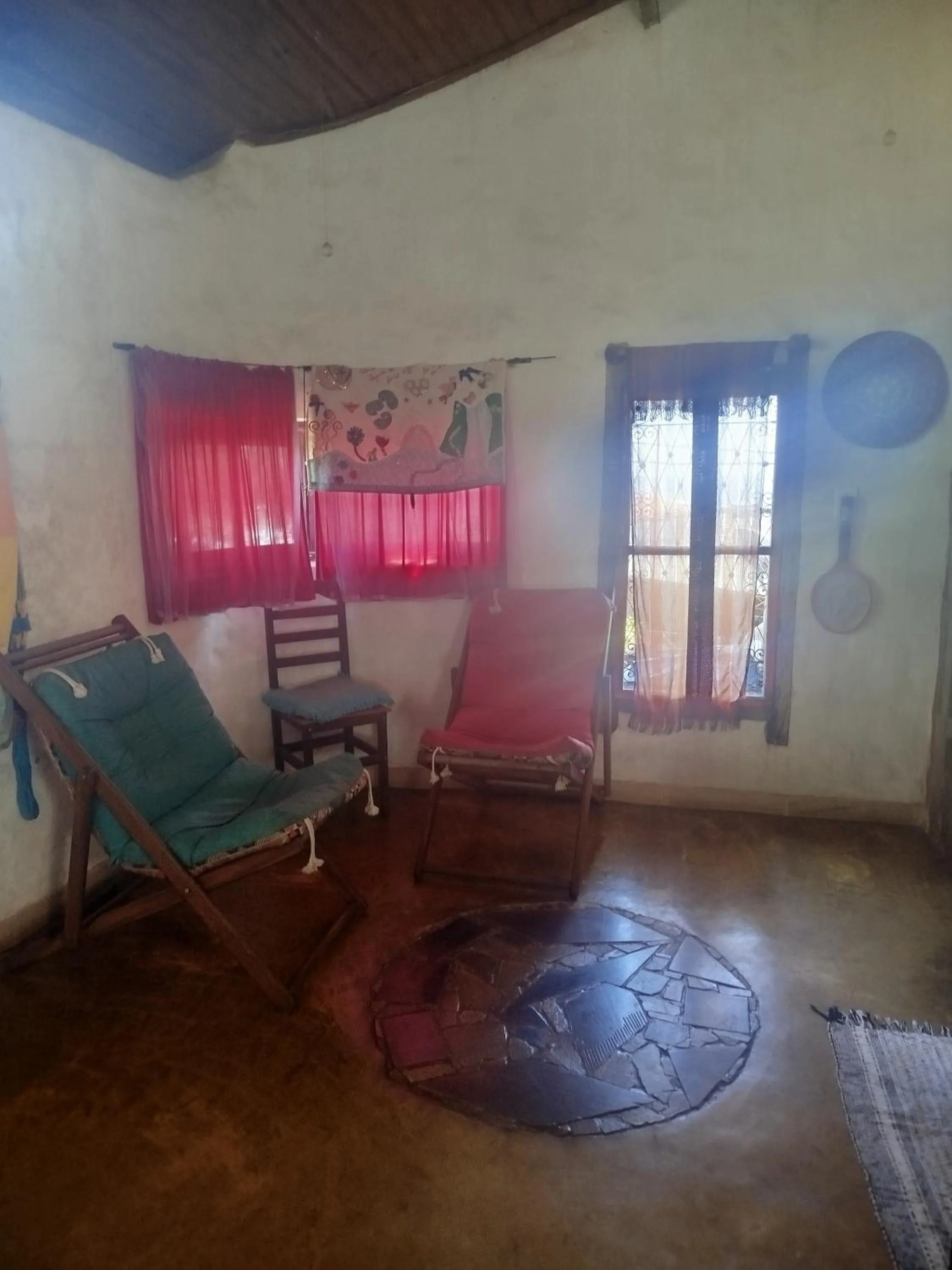 Living room in Chalé de Pedra - Hospedaria