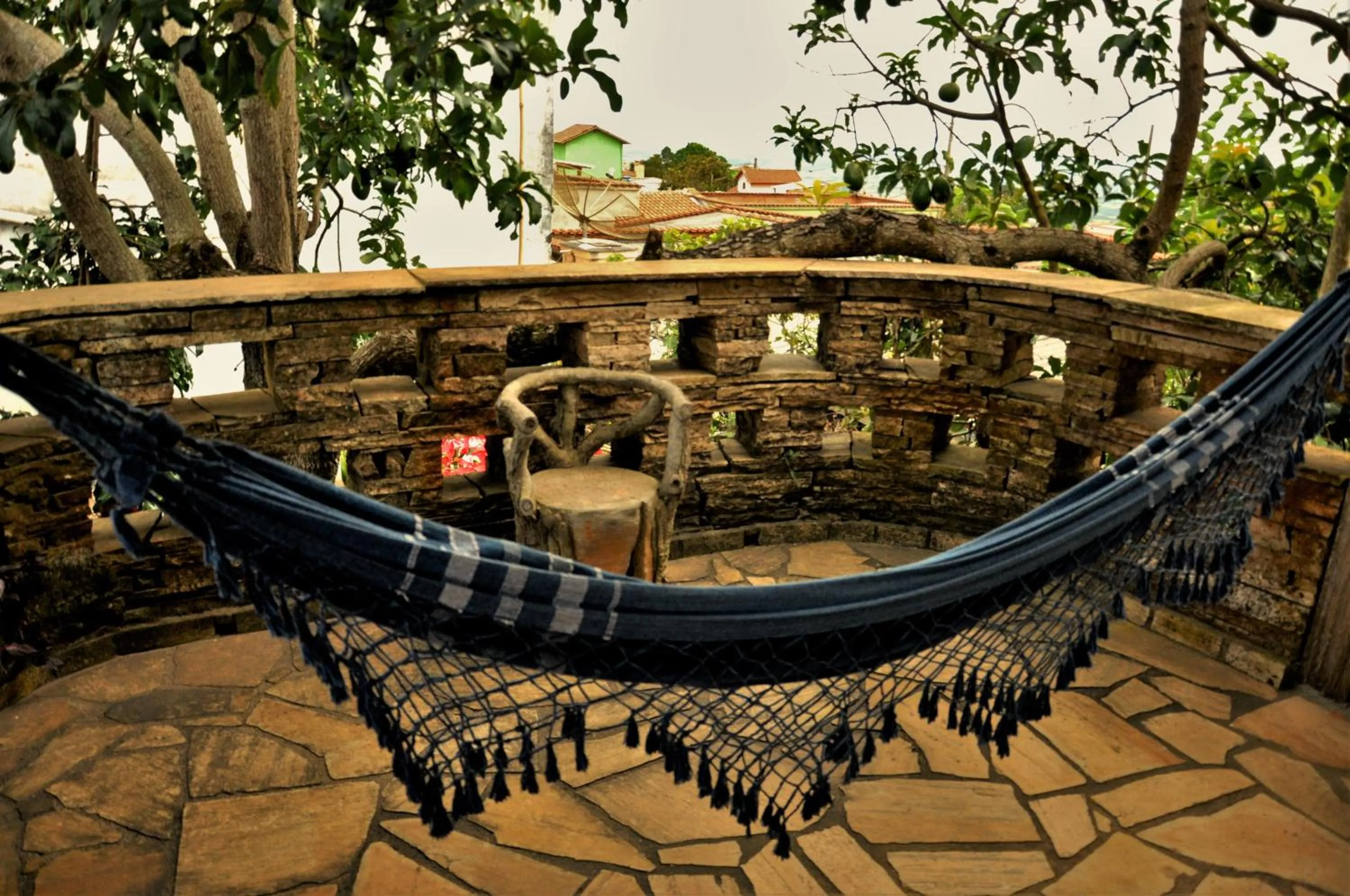 Balcony/Terrace in Chalé de Pedra - Hospedaria