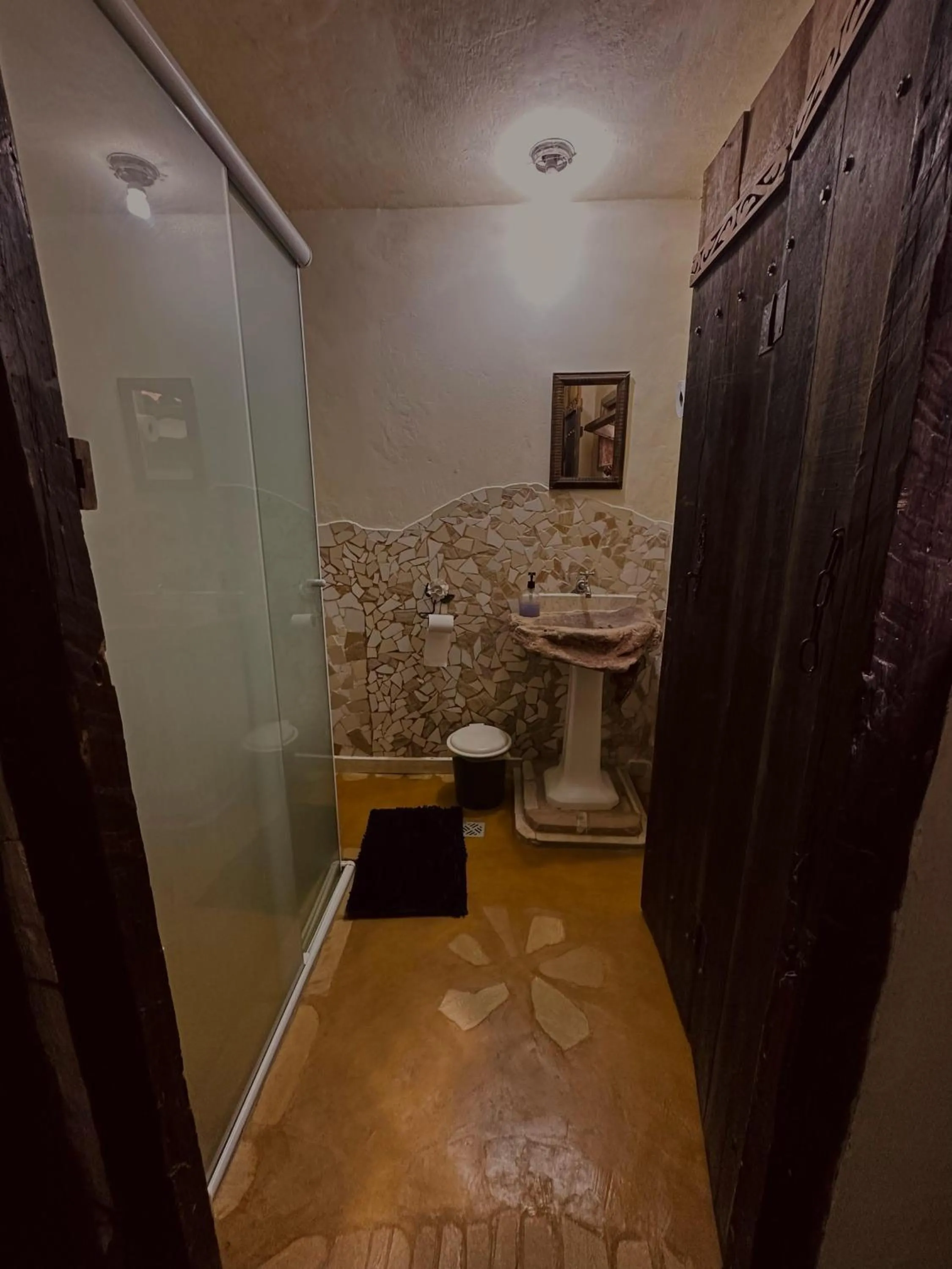 Bathroom in Chalé de Pedra - Hospedaria
