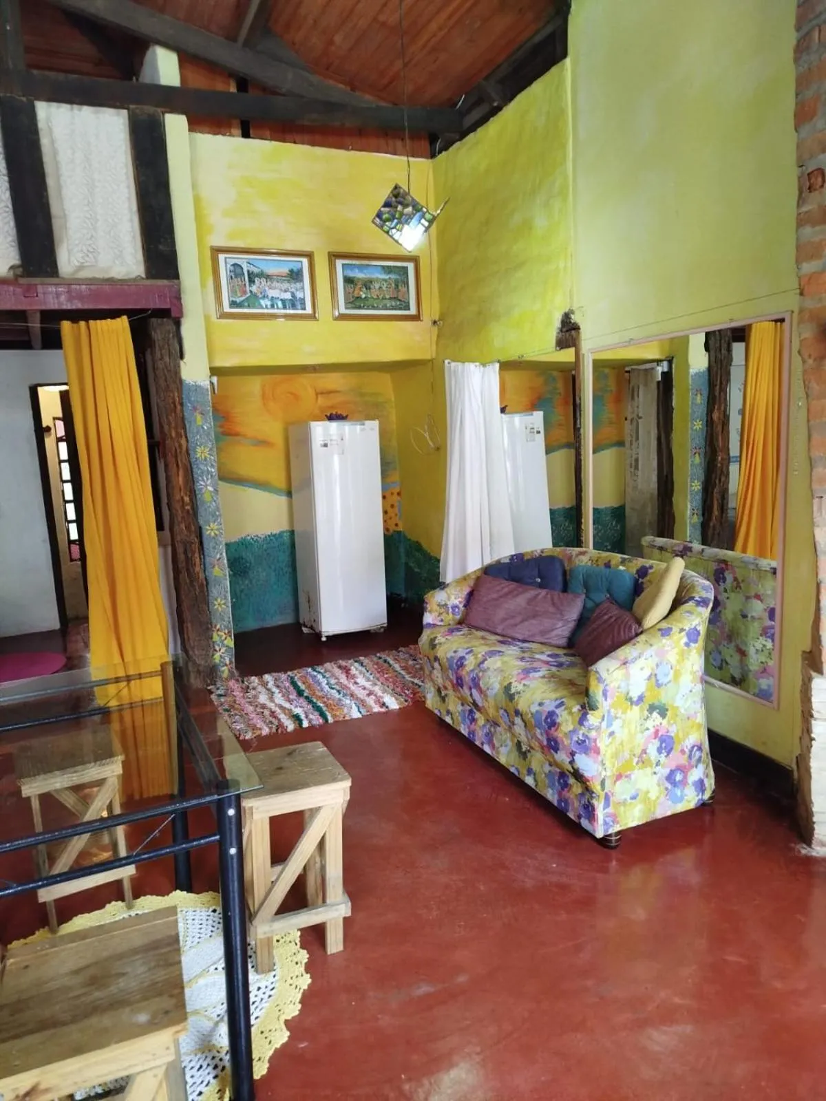 Bedroom, Bed in Chalé de Pedra - Hospedaria